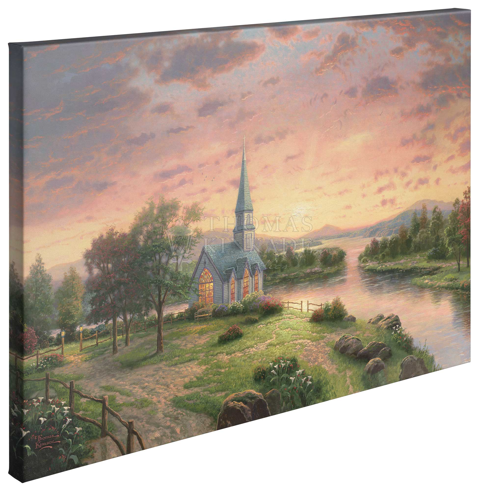 Sunrise Chapel - 24" X 36" Gallery Wrapped Canvas - Image 2