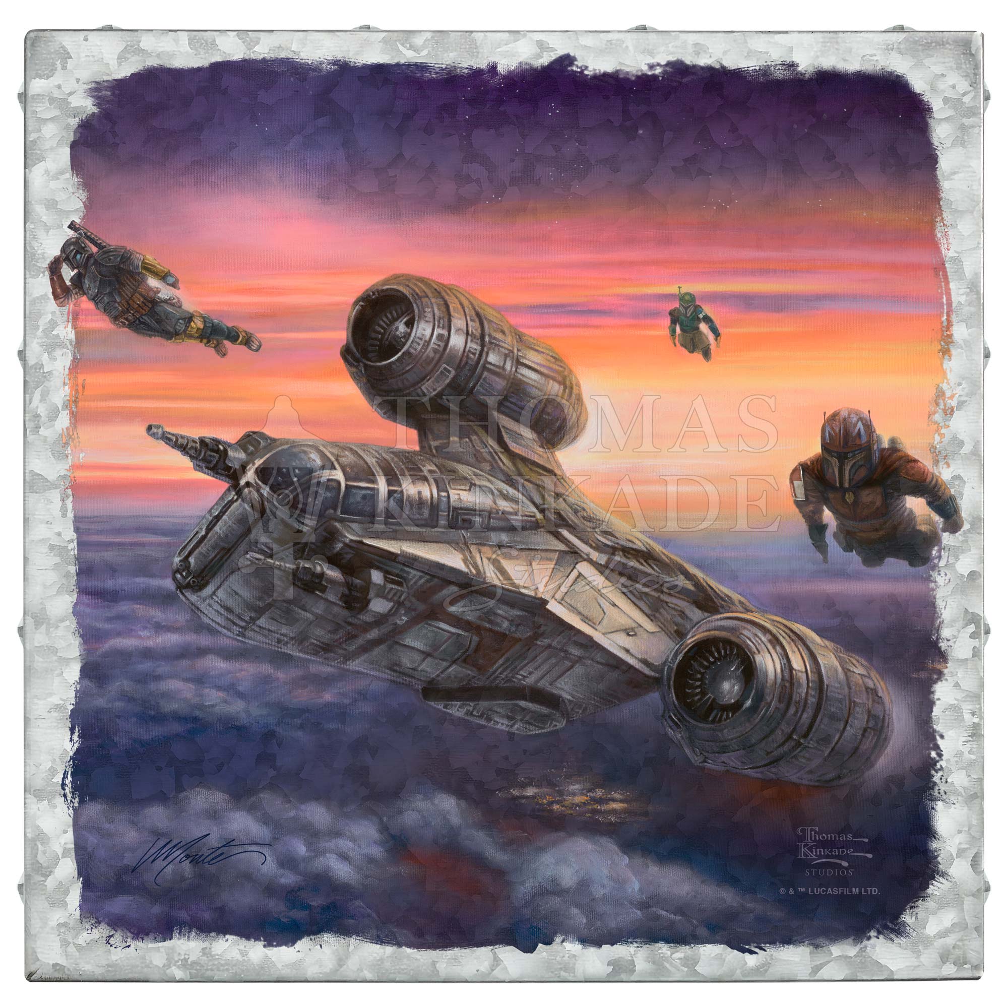 The Mandalorian™ - The Escort - 14" x 14" Metal Box Art