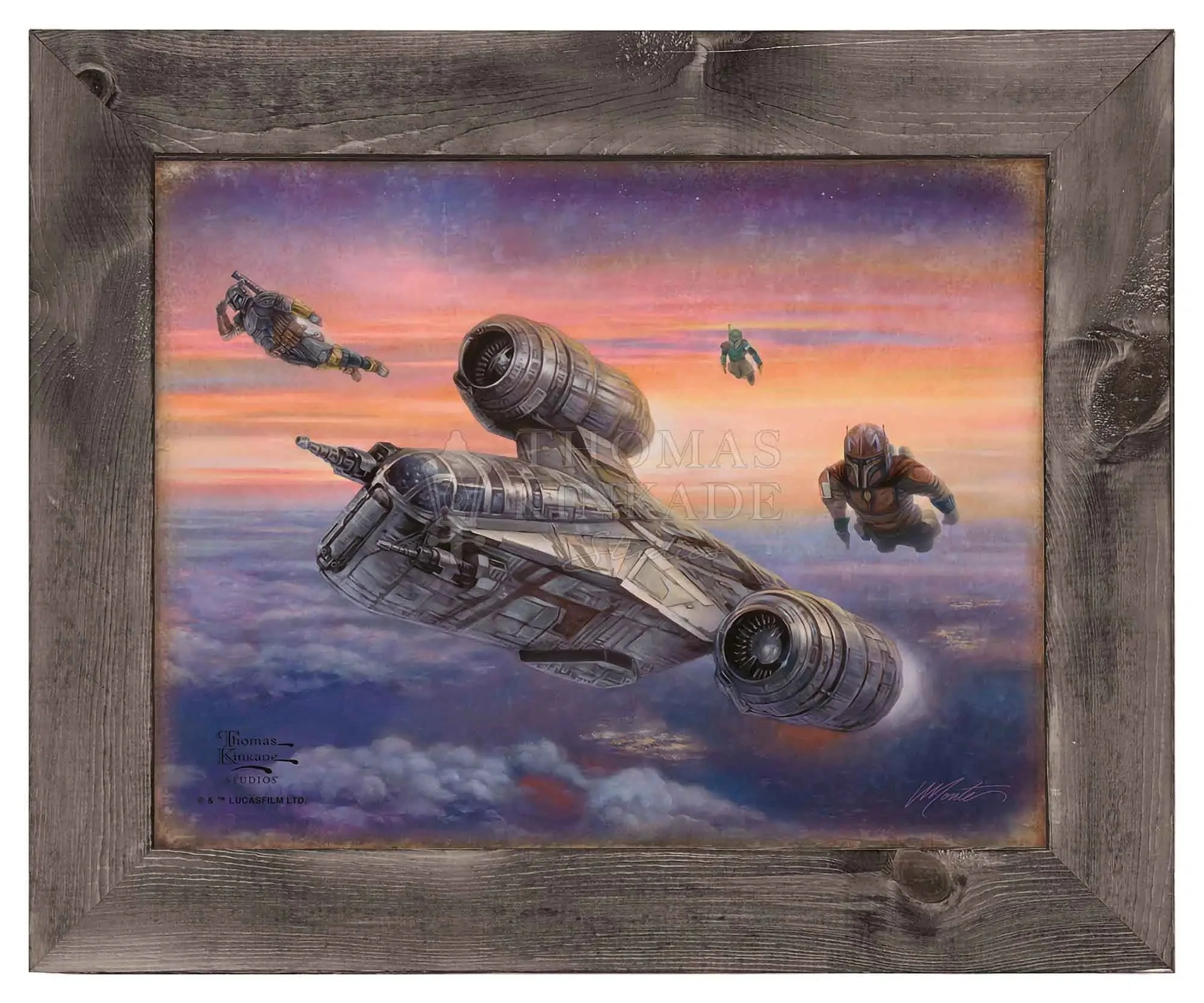 The Mandalorian™ - The Escort - 12.5" x 16" Framed Metal Print