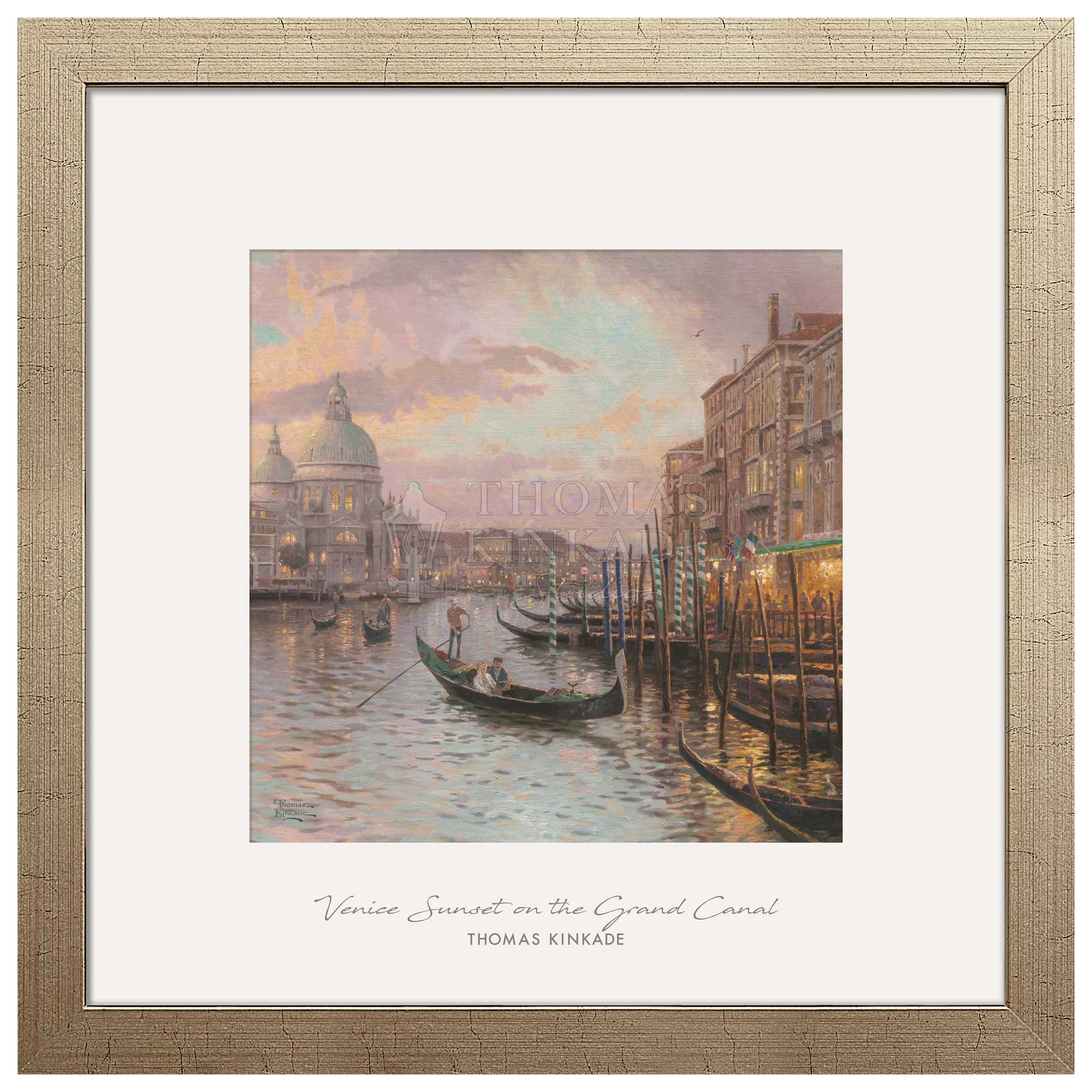 Venice Sunset on the Grand Canal - 32" x 32" Prominence
