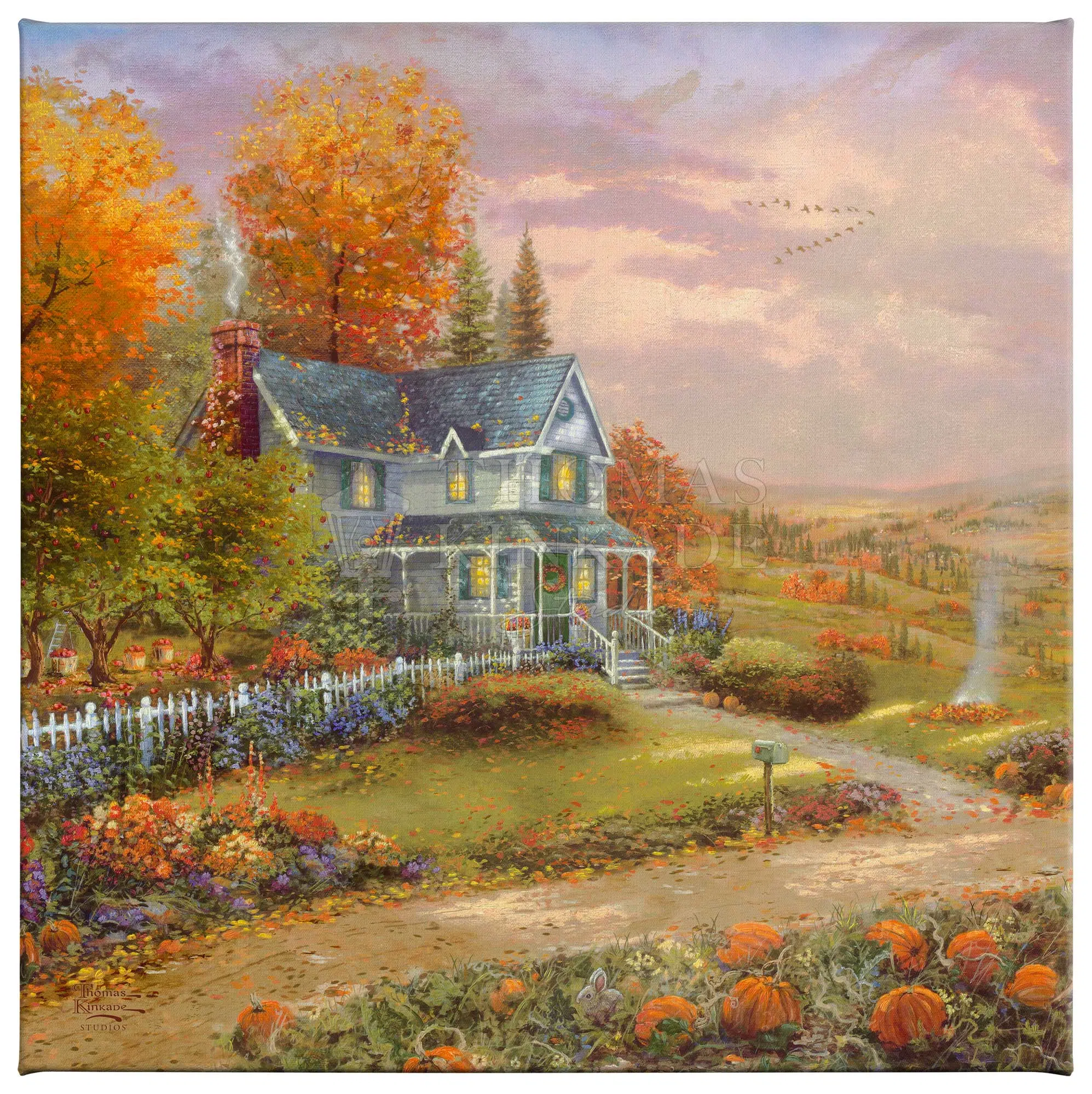 Autumn at Apple Hill - 14" x 14" Gallery Wrapped Canvas