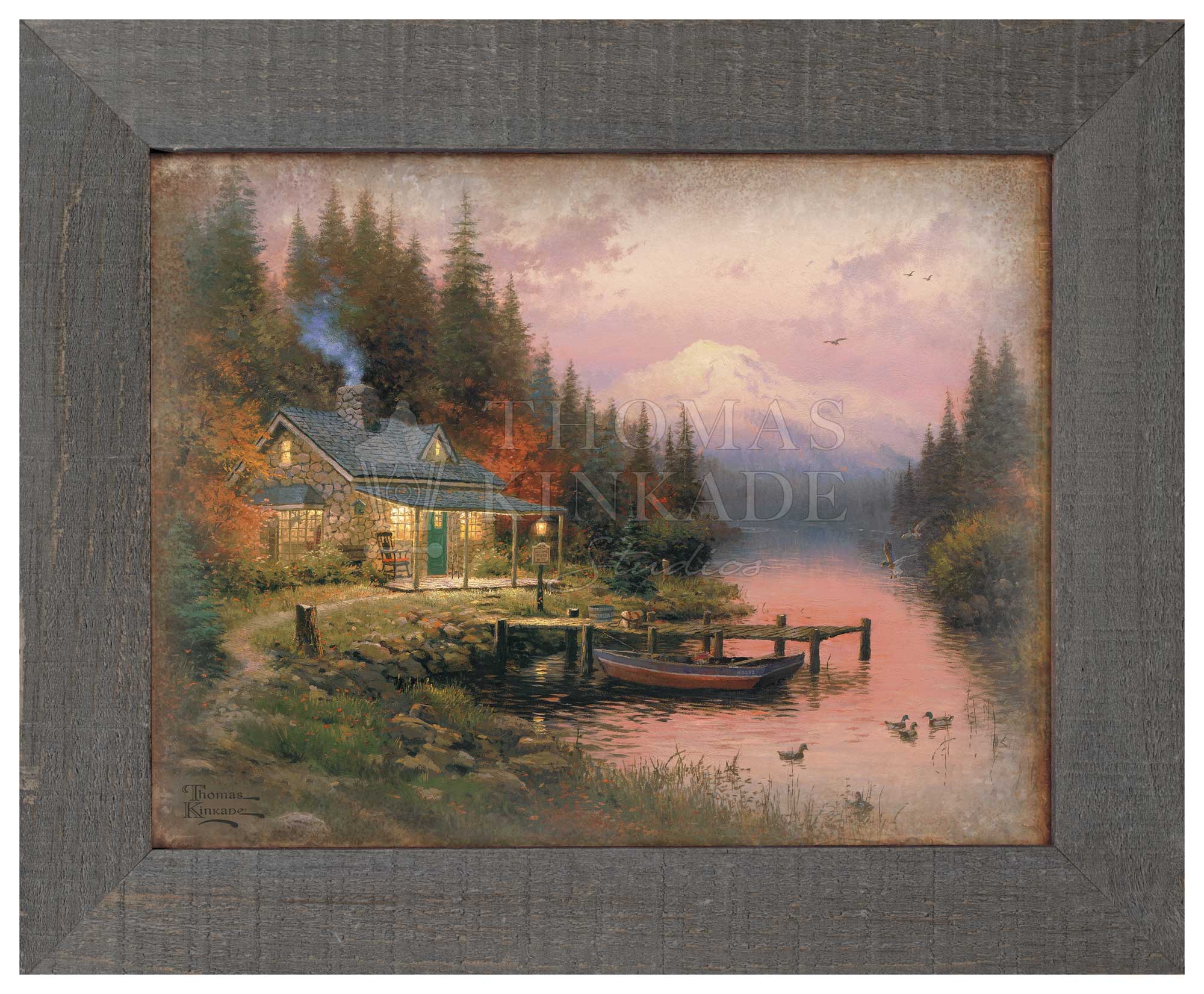 The End of a Perfect Day - 12.5" x 16" Framed Metal Print