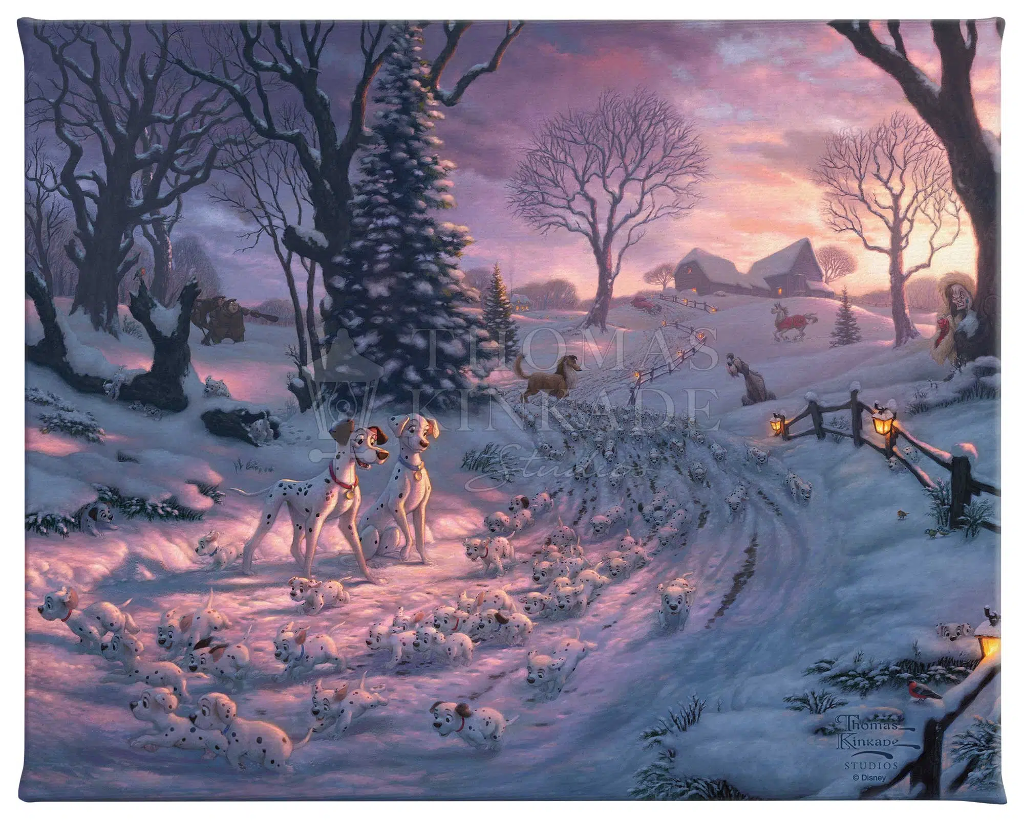 Disney 101 Dalmatians on the Run - 8" x 10" Gallery Wrapped Canvas