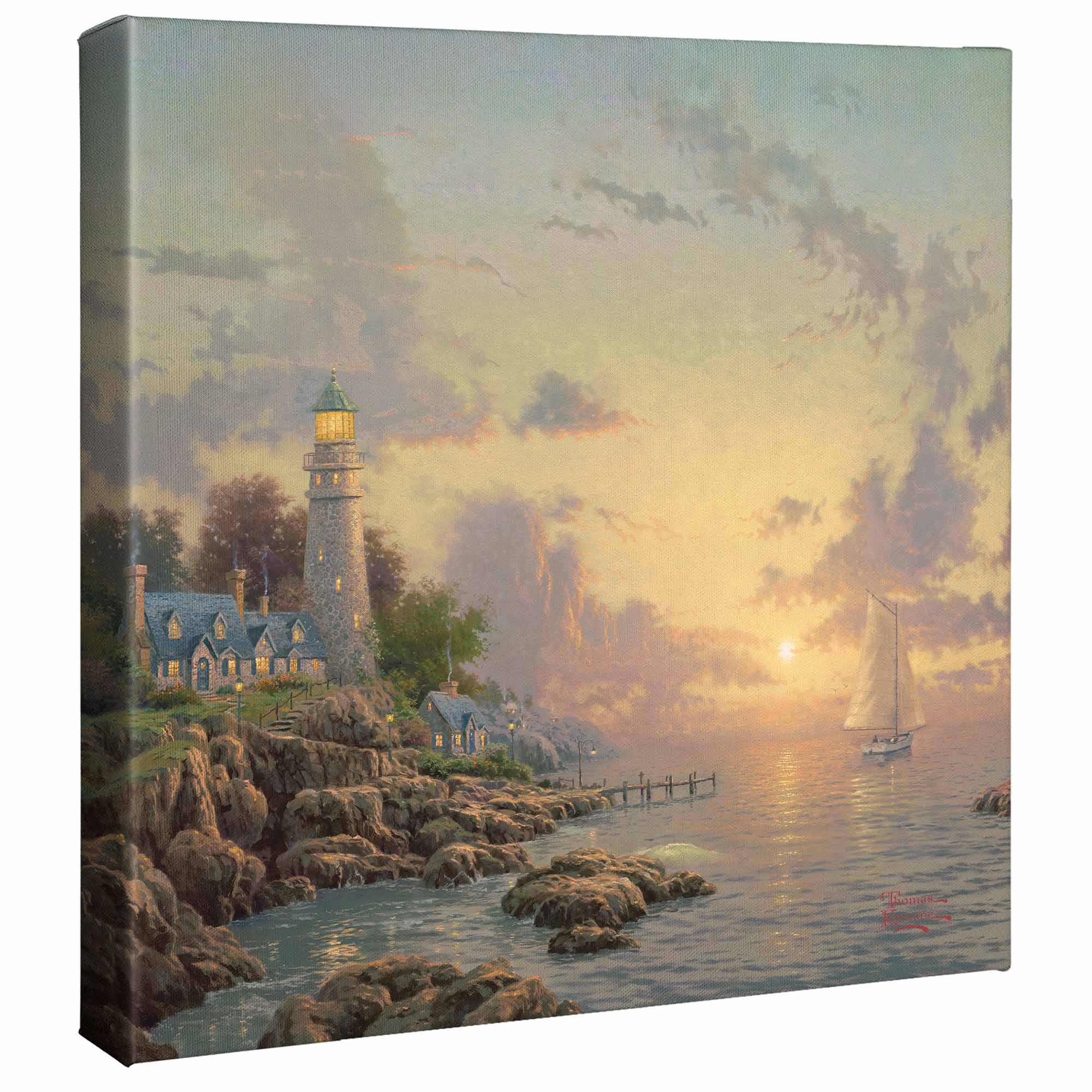 The Sea of Tranquility - 14" x 14" Gallery Wrapped Canvas - Image 2