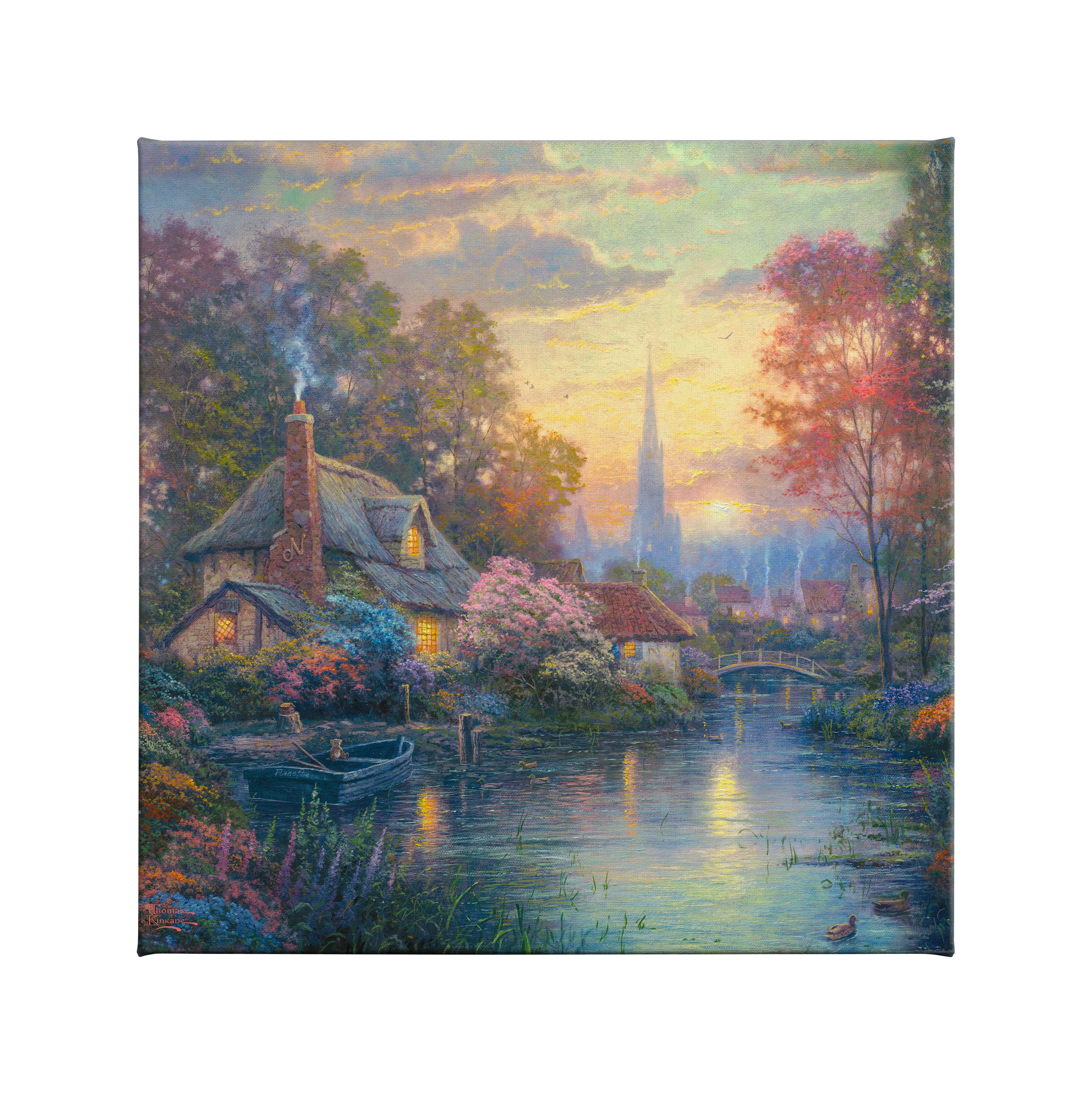 Nanette's Cottage - 14" x 14" Gallery Wrapped Canvas