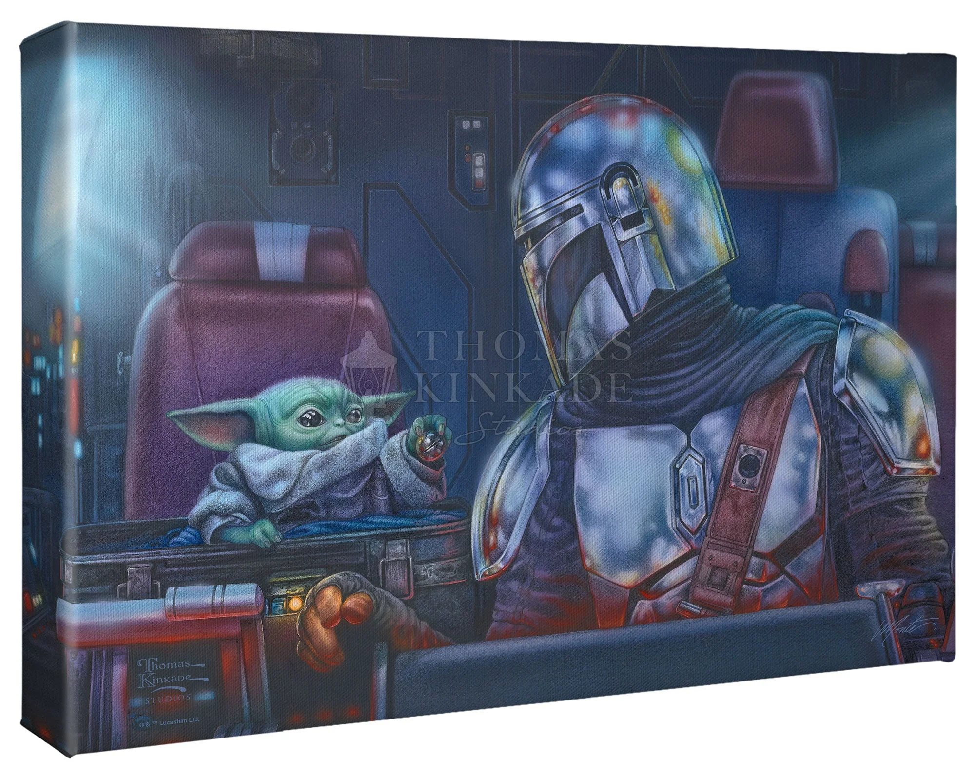The Mandalorian™ - Two for the Road - 10" x 14" Gallery Wrapped Canvas - Image 2