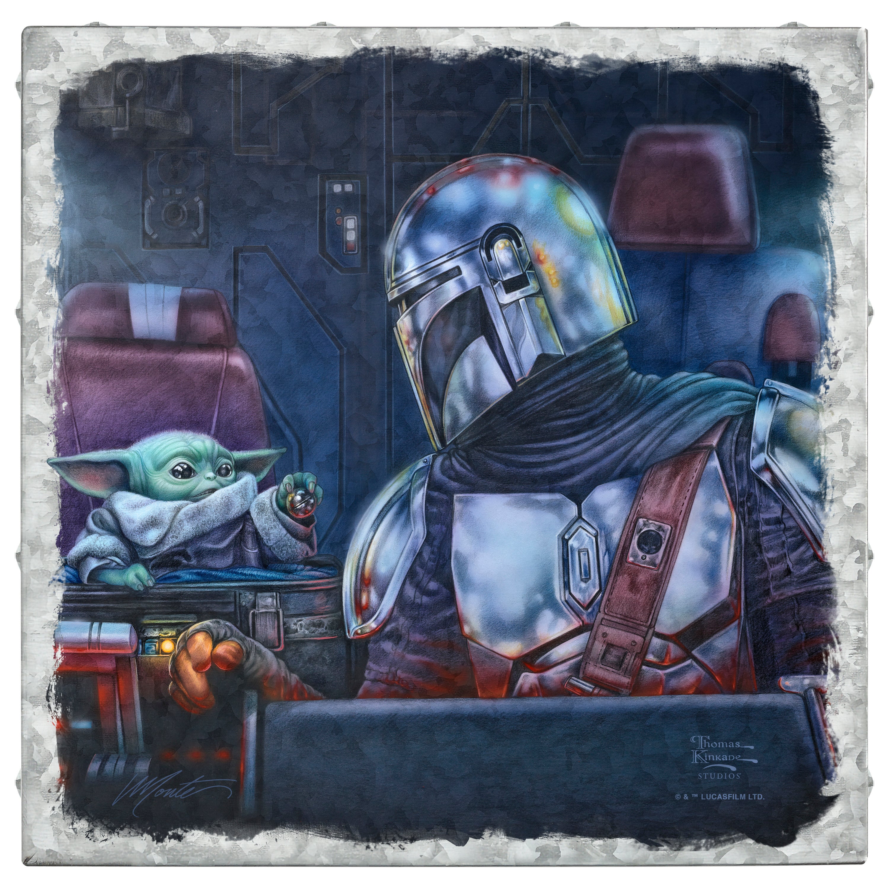 The Mandalorian™ - Two for the Road - 14" x 14" Metal Box Art