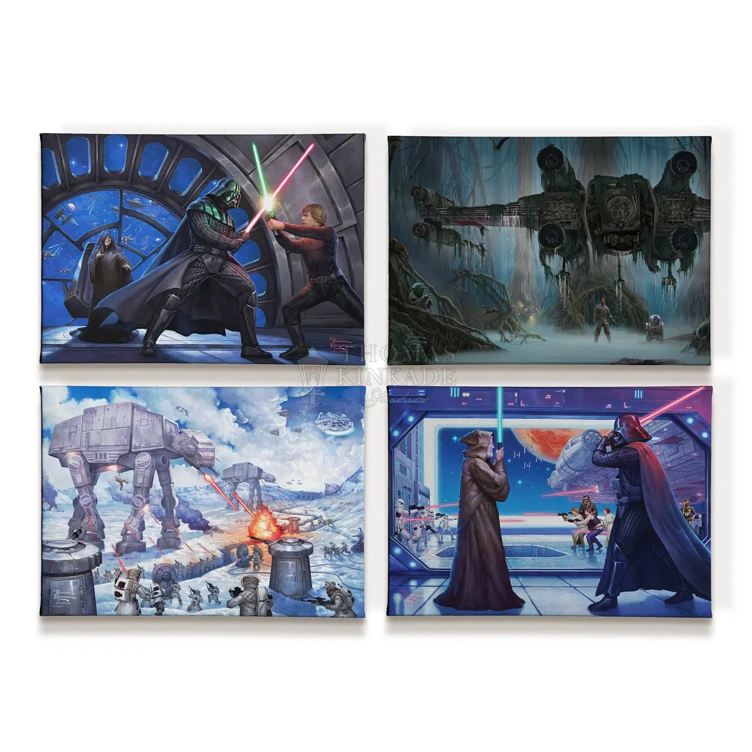 Star Wars™ Trilogy (Set of 4) - 10" x 14" Gallery Wrapped Canvas
