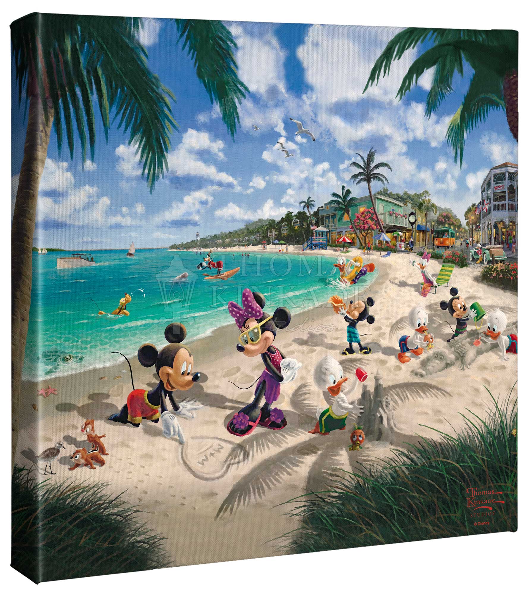 Disney Mickey and Minnie in Florida - 14" x 14" Gallery Wrapped Canvas - Image 2