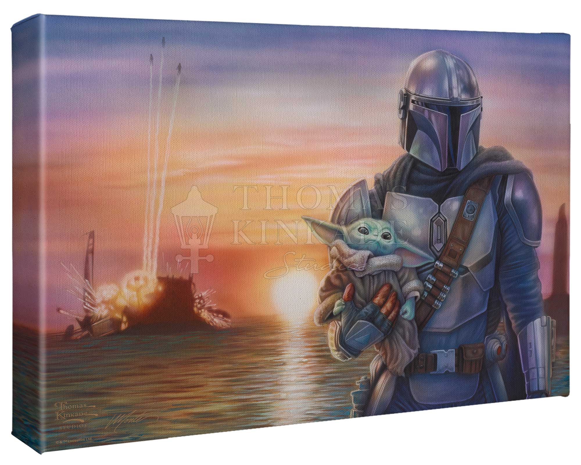 The Mandalorian™ - A New Direction - 10" x 14" Gallery Wrapped Canvas - Image 2