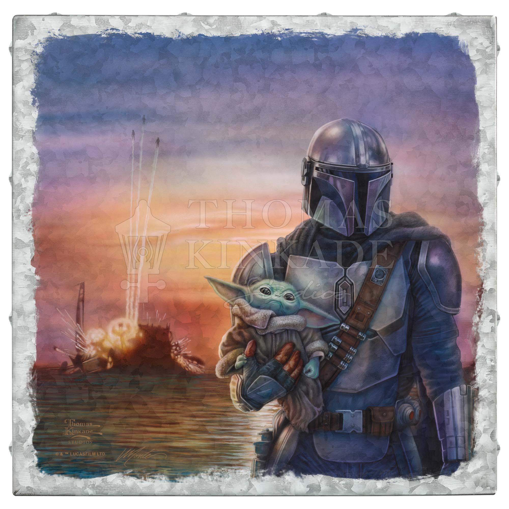 The Mandalorian™ - A New Direction - 14" x 14" Metal Box Art