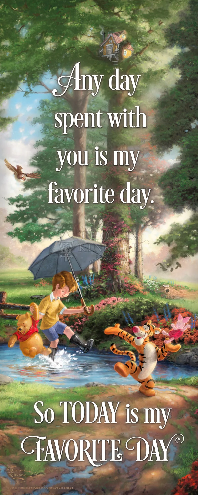 Disney Winnie the Pooh I - 30" x 12" Wood Sign