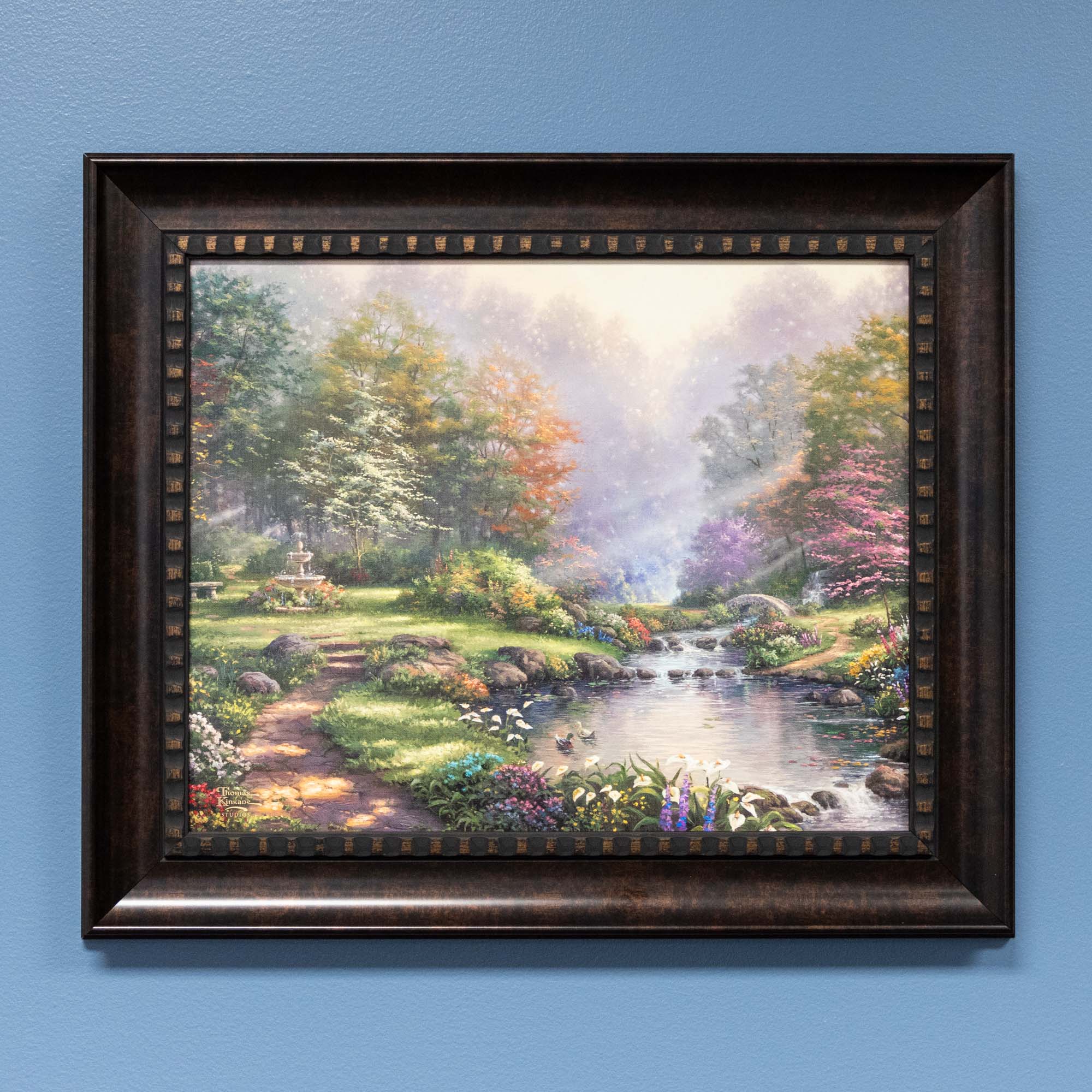Reflections of Faith - 16" x 20" Brushstroke Vignette (Dark Pewter Frame)