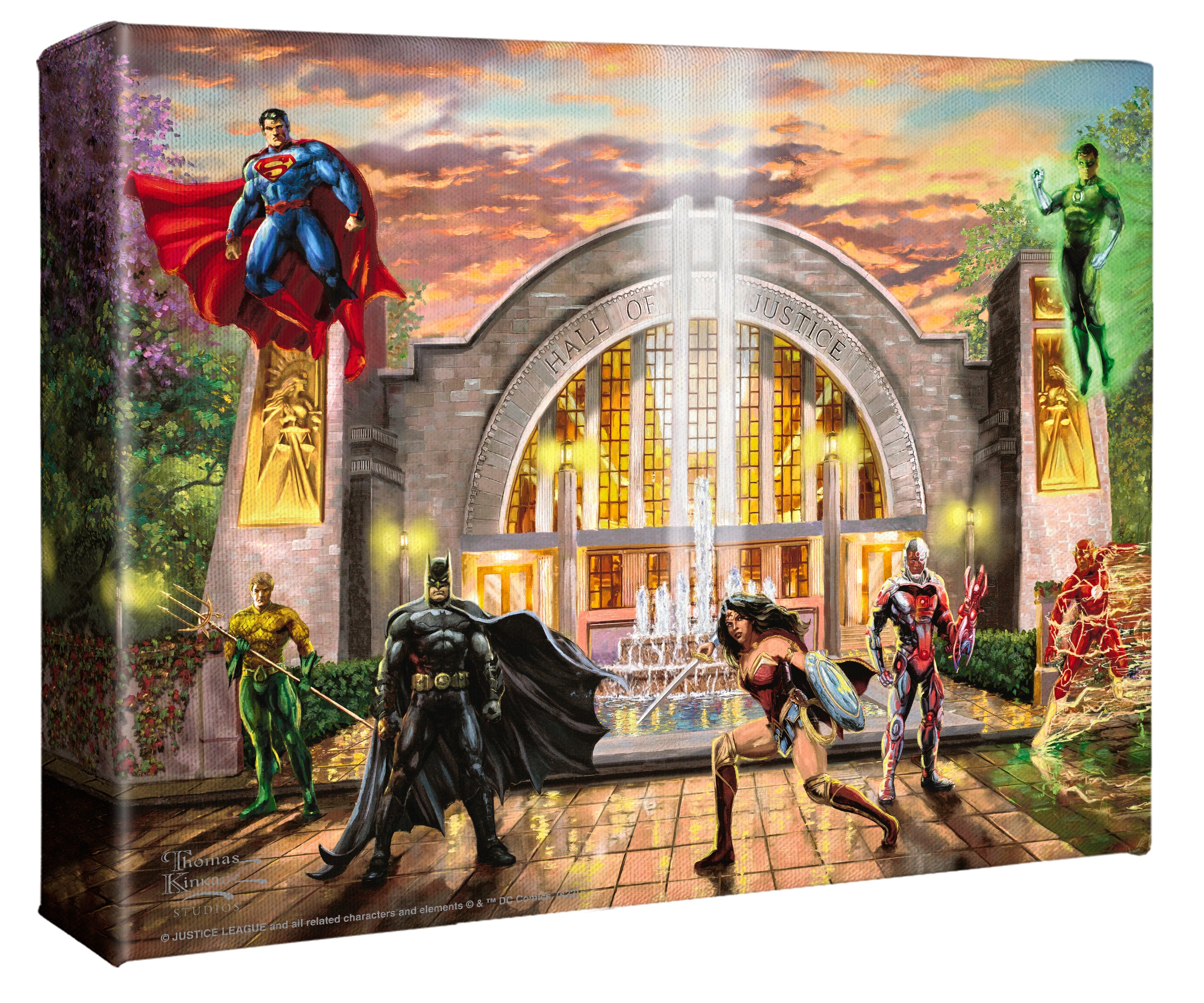 Hall of Justice - 8" x 10" Gallery Wrapped Canvas - Image 2