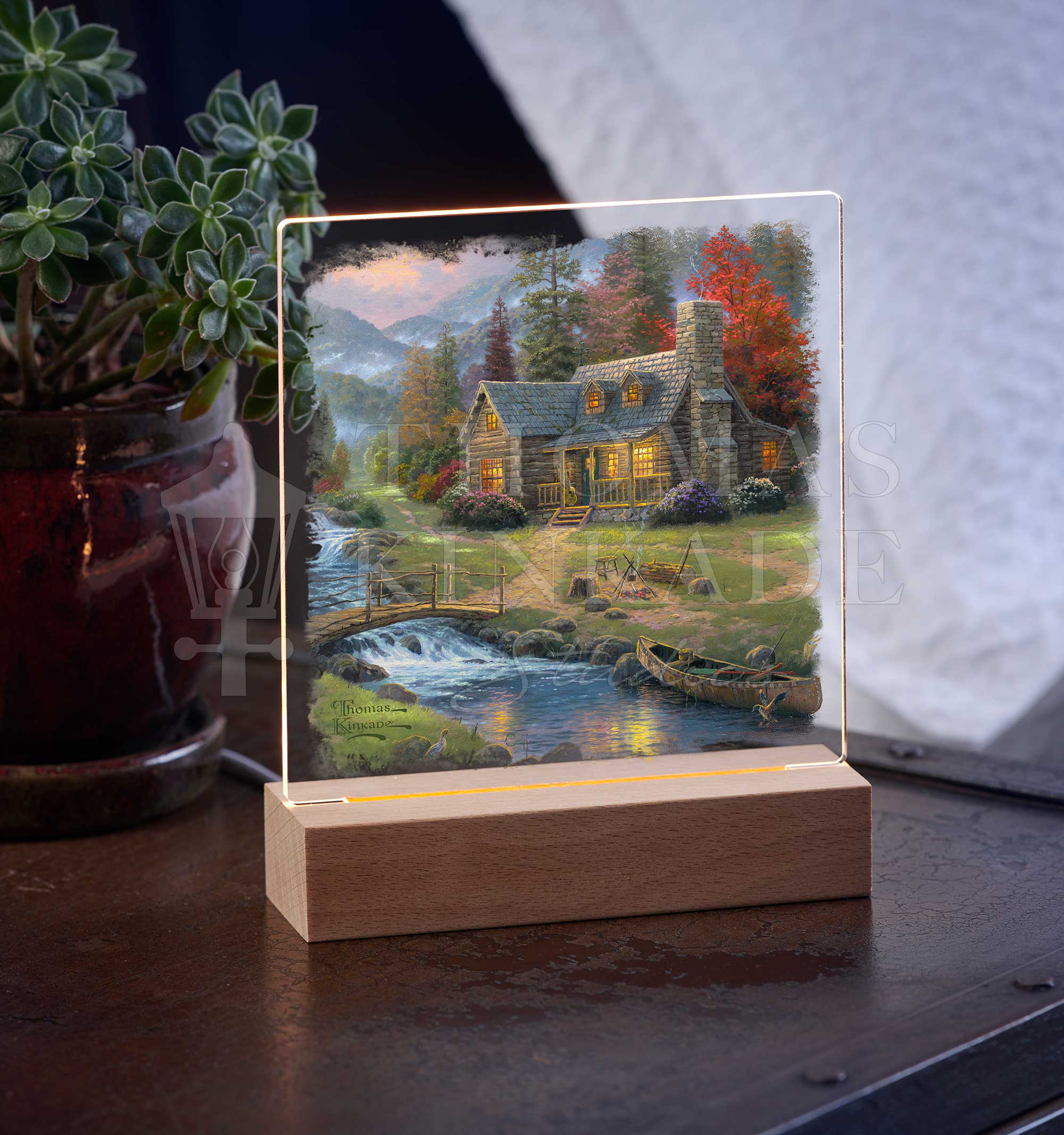Mountain Paradise - Acrylic Night Light