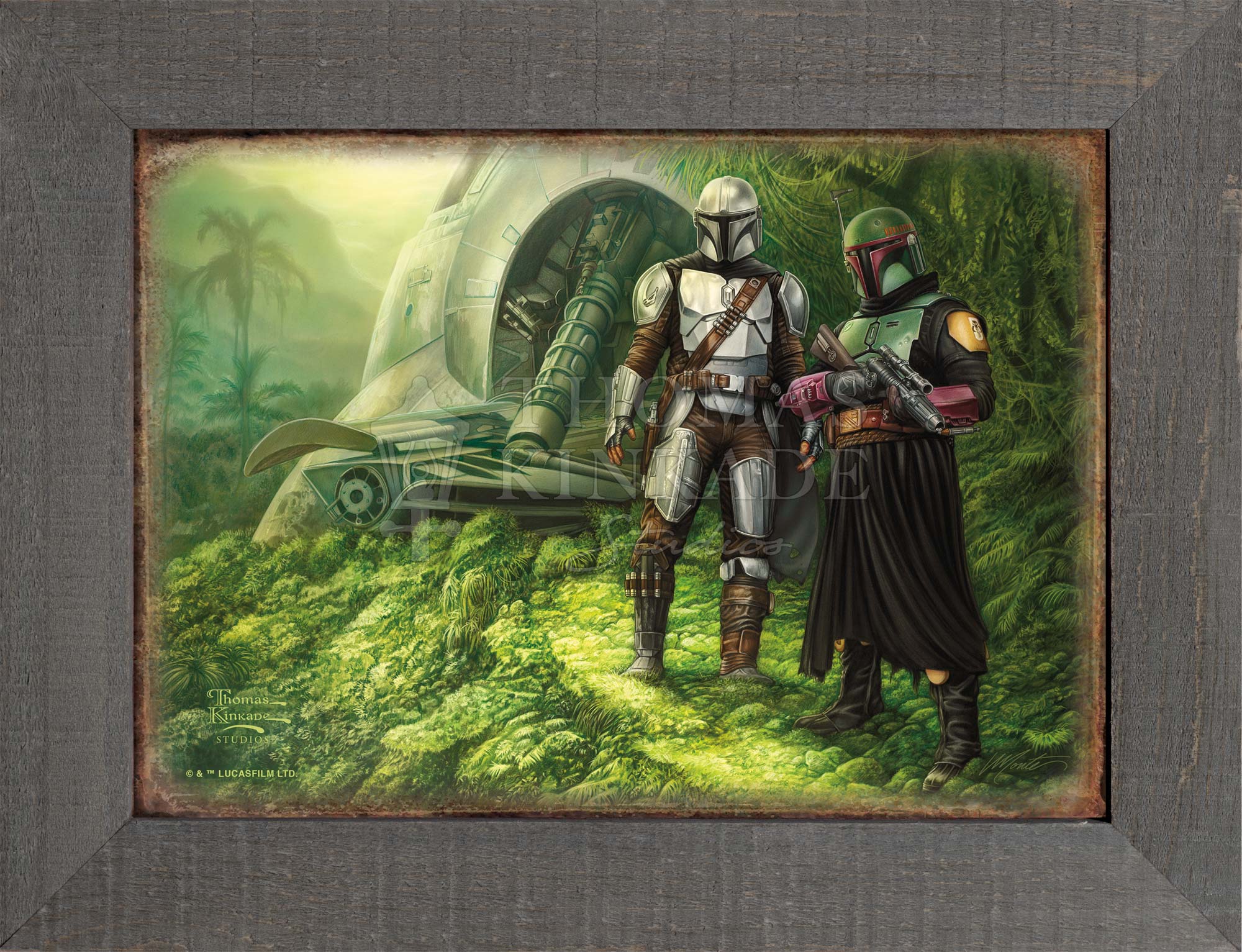 The Mandalorian™ - Brothers in Arms - 12.5" x 16" Framed Metal Print