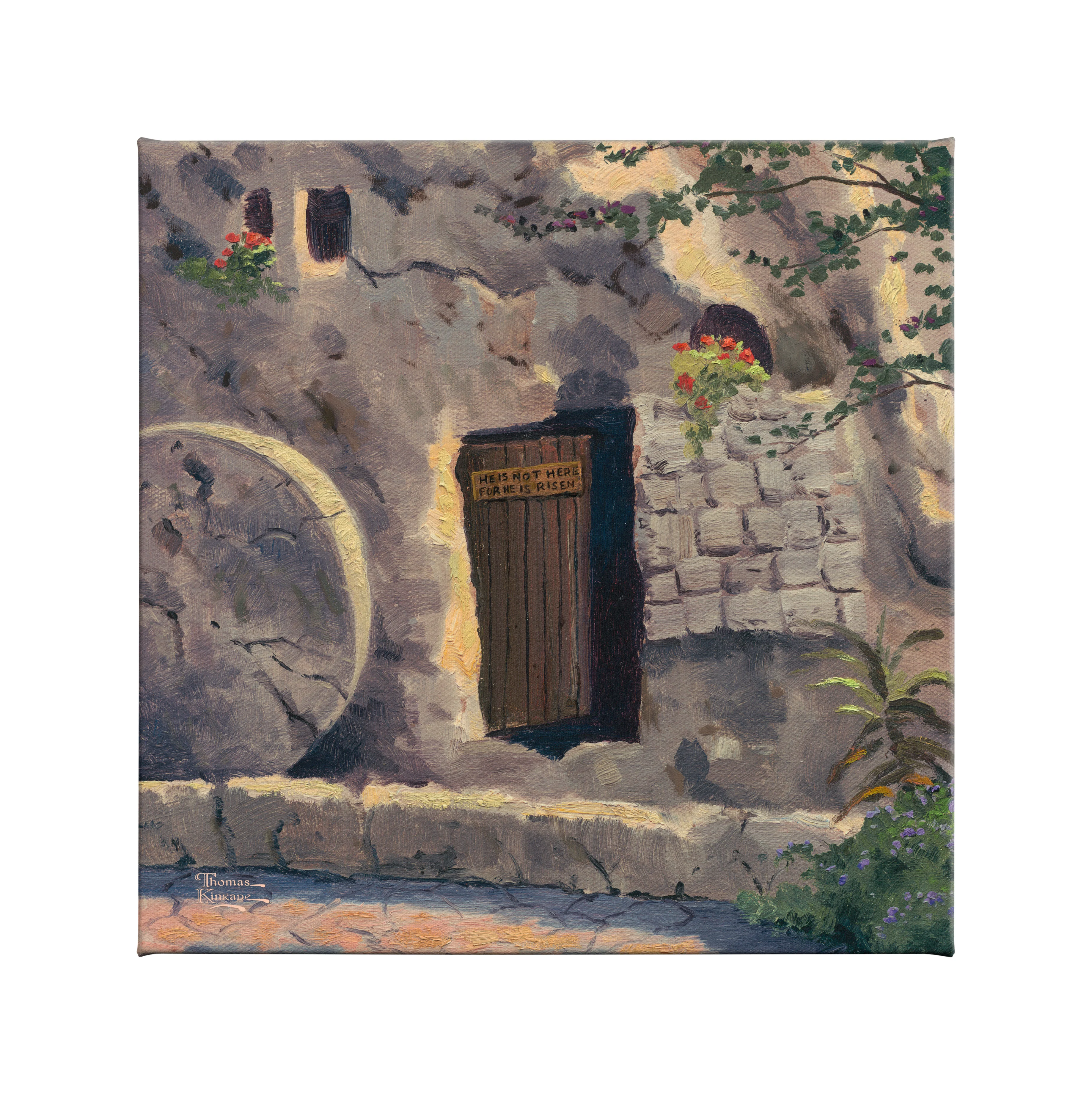 The Garden Tomb - 14" x 14" Gallery Wrapped Canvas