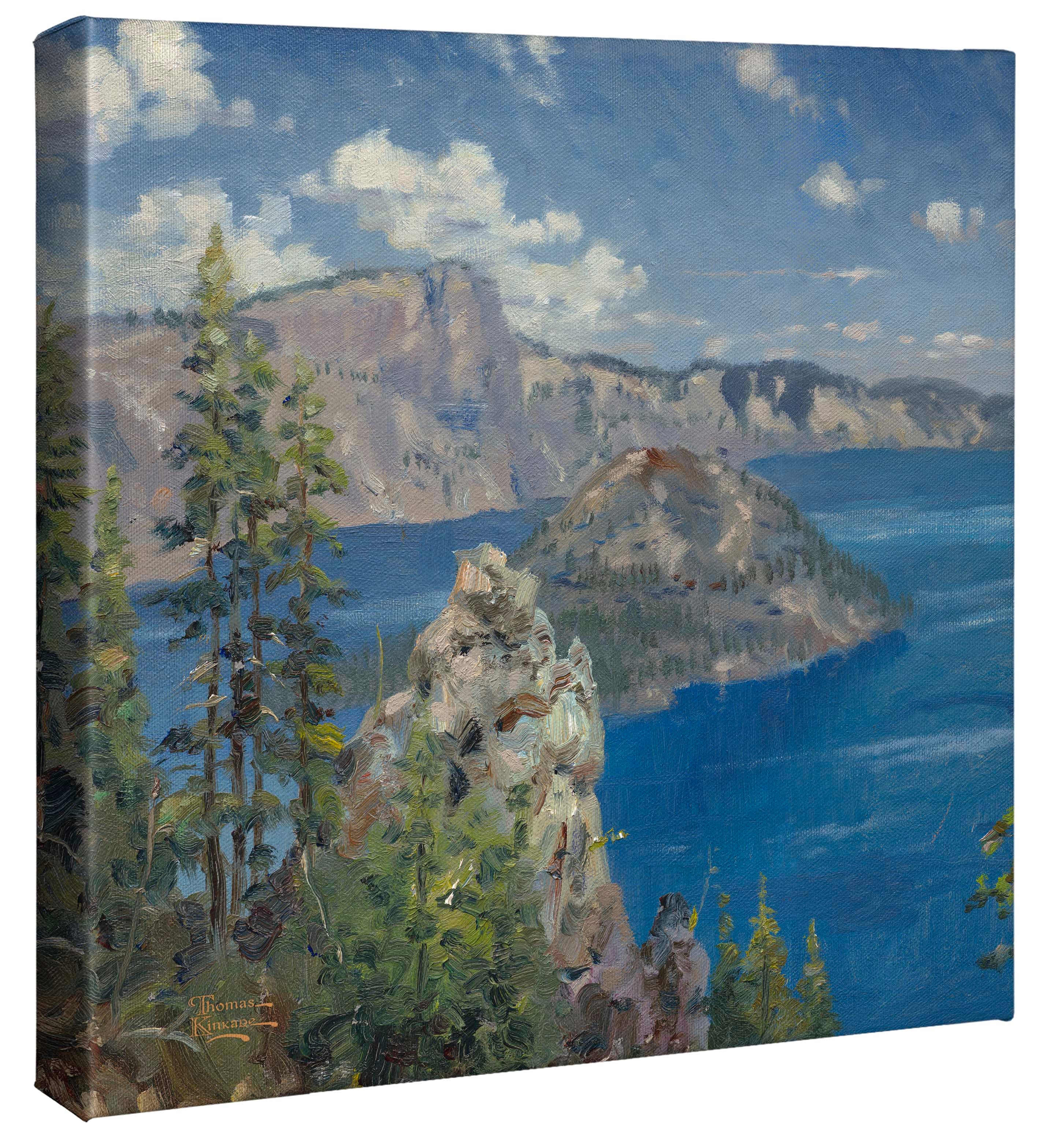 Crater Lake - 14" x 14" Gallery Wrapped Canvas - Image 2