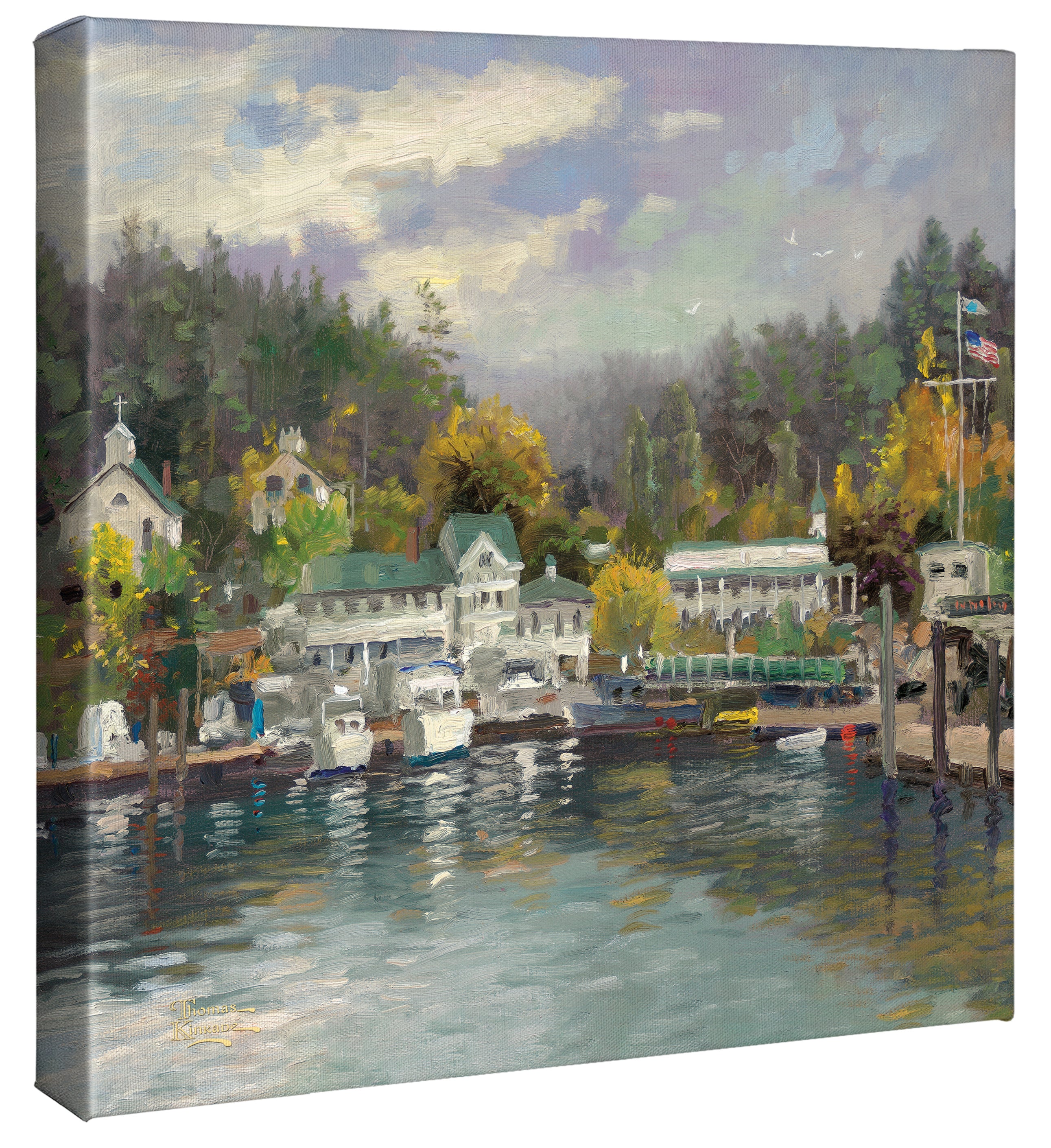 Roche Harbor - 14" x 14" Gallery Wrapped Canvas - Image 2