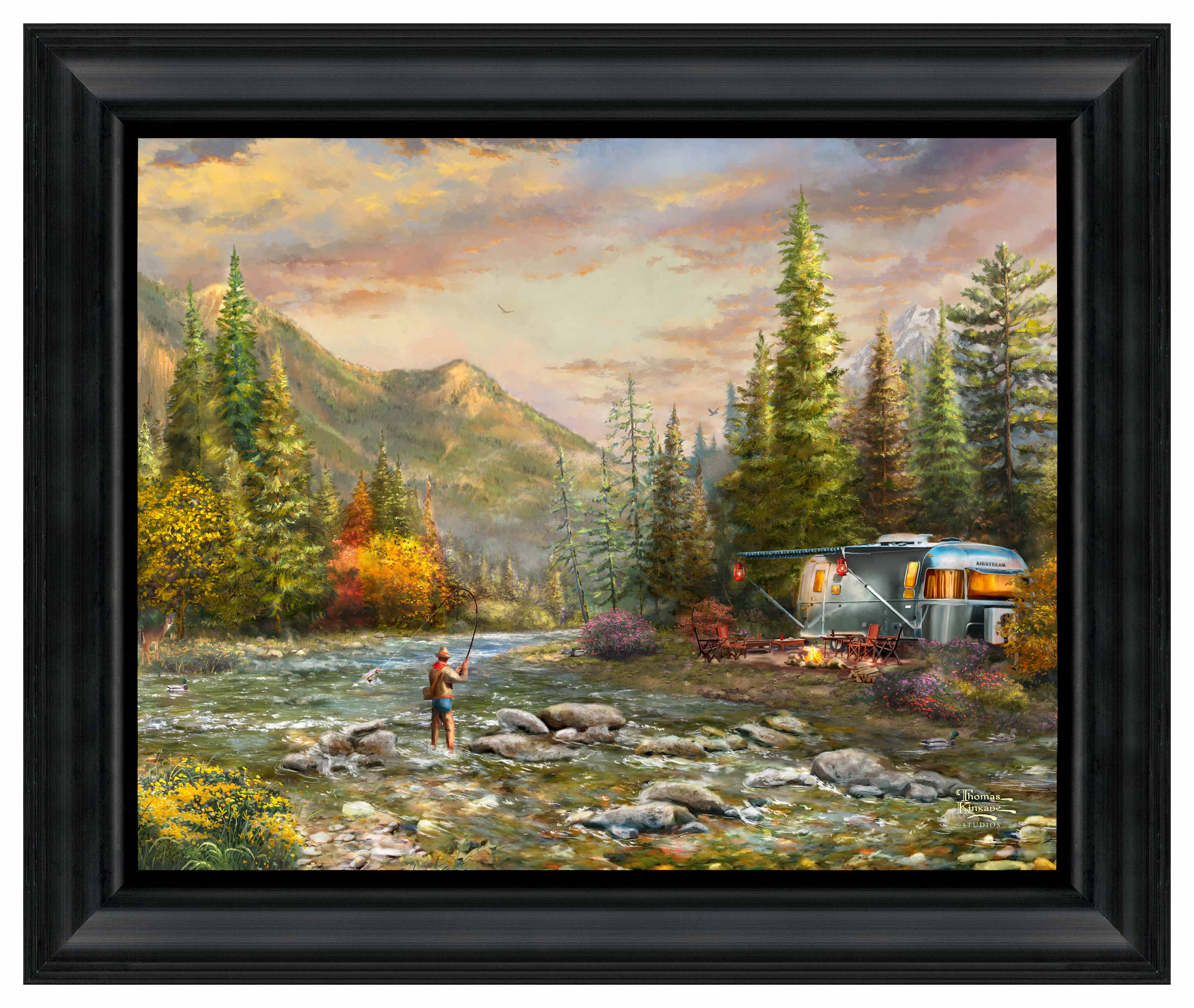 Living the Dream Airstream® I - 16" x 20" Brushstroke Vignette