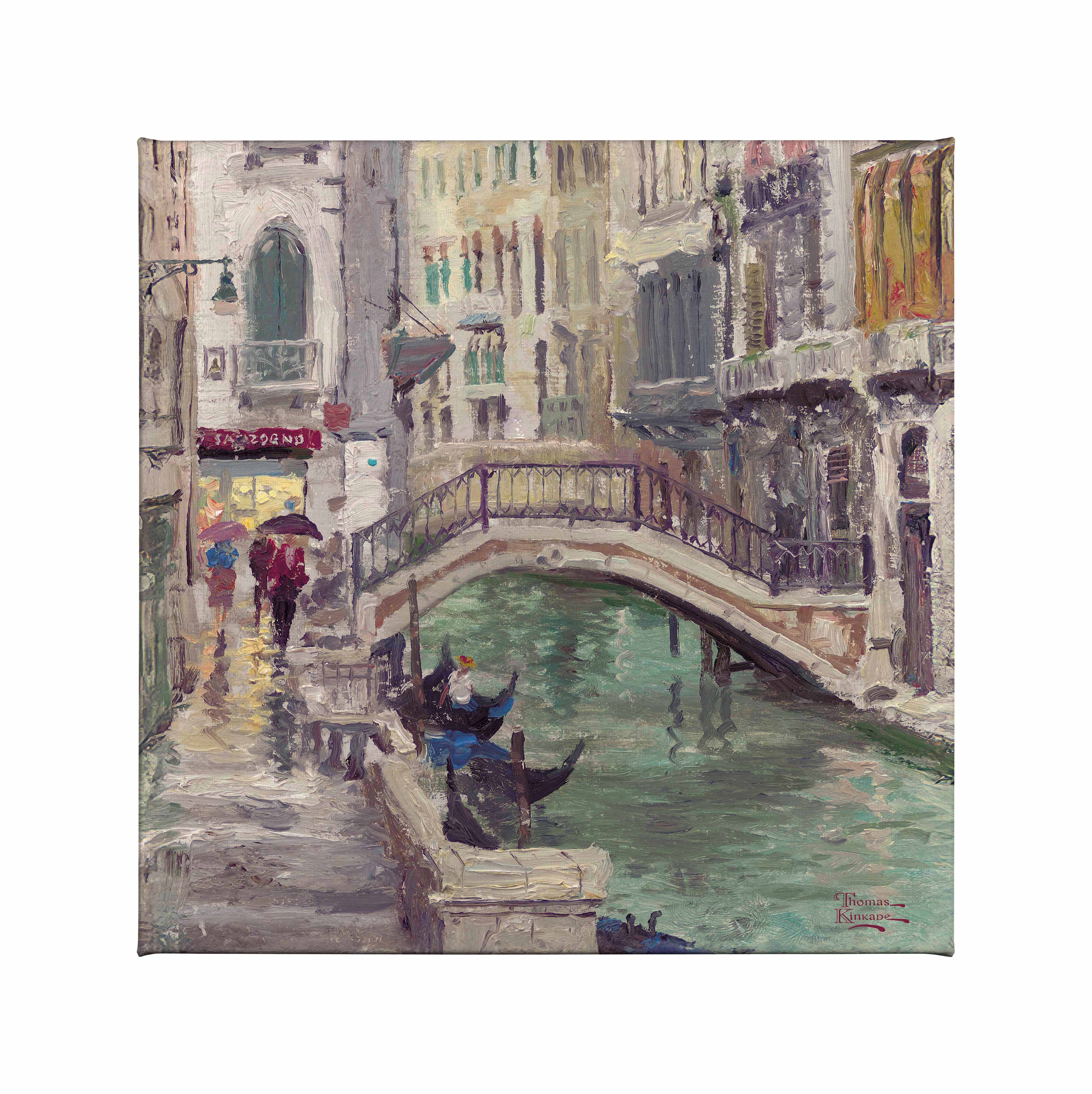 Venice Canal - 14" x 14" Gallery Wrapped Canvas