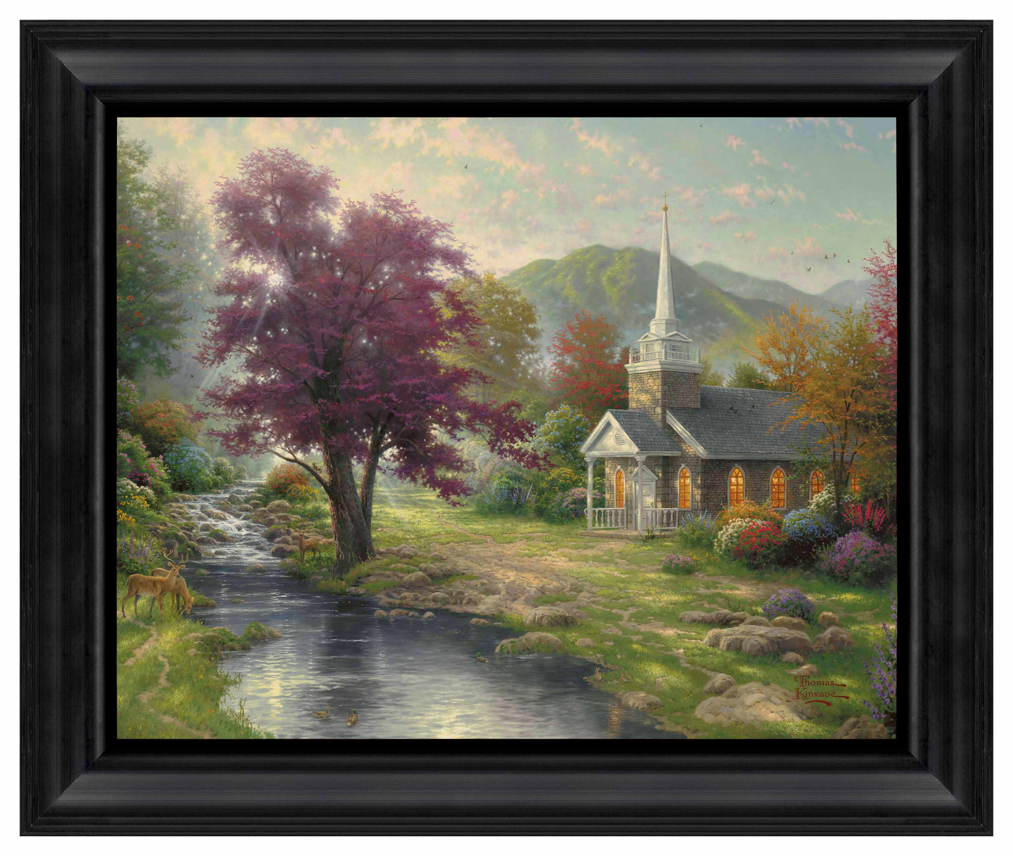Streams of Living Water - 16" x 20" Brushstroke Vignette