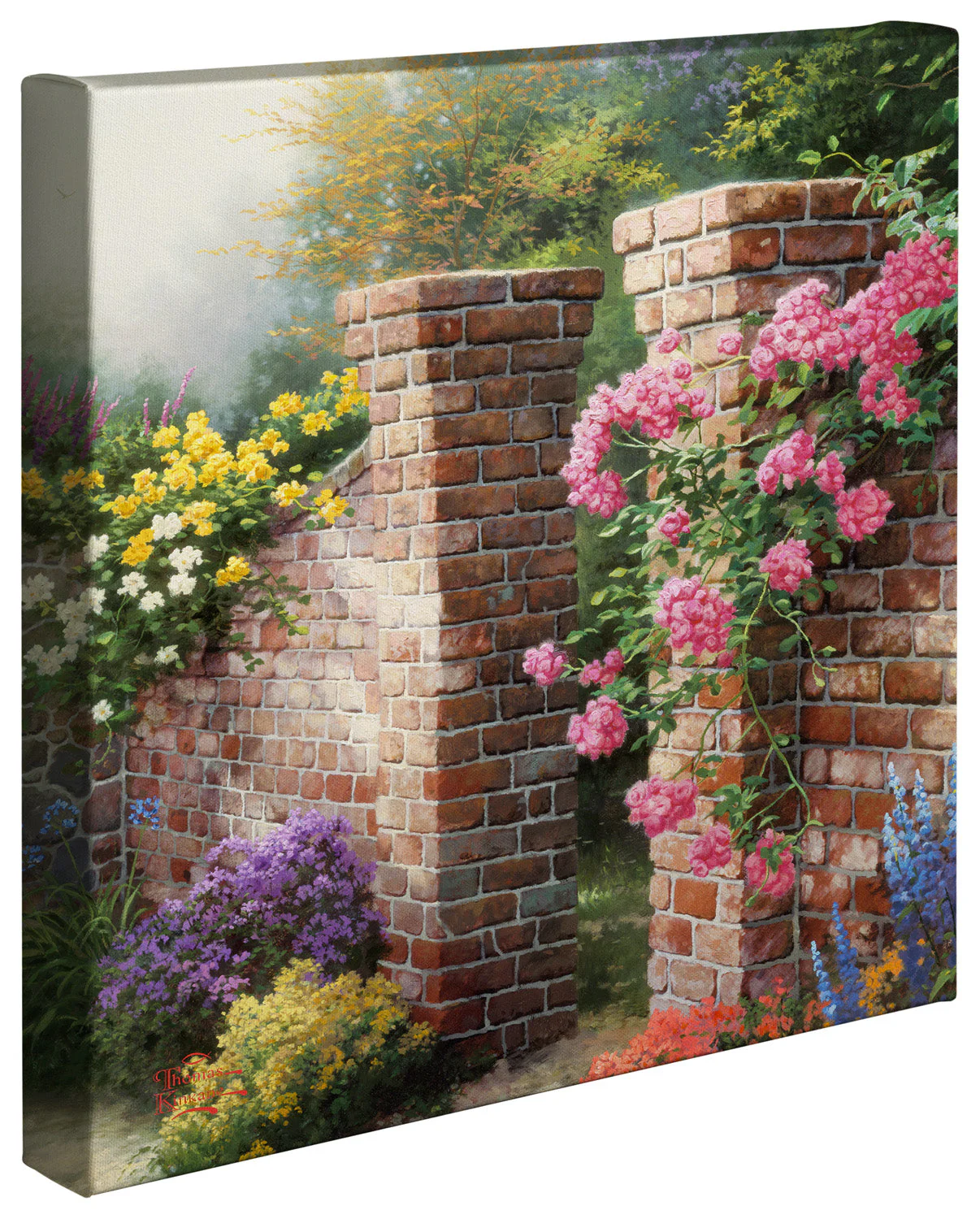 The Rose Garden - 14" x 14" Gallery Wrapped Canvas - Image 2