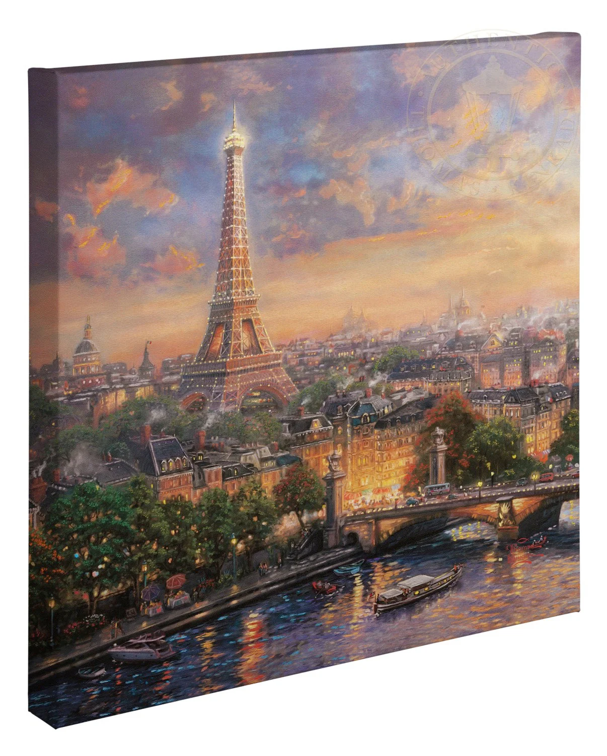 Paris, City of Love - 20" x 20" Gallery Wrapped Canvas - Image 2