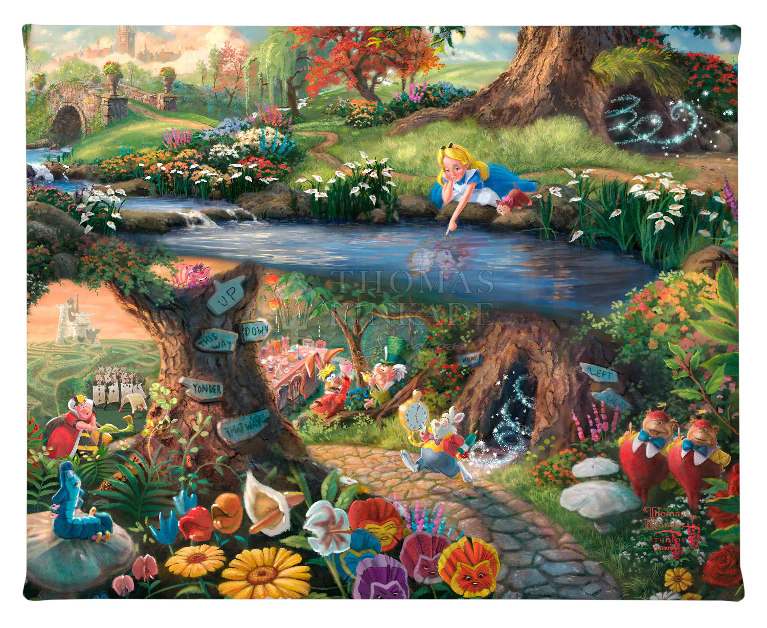 Disney Alice in Wonderland - 8" x 10" Gallery Wrapped Canvas