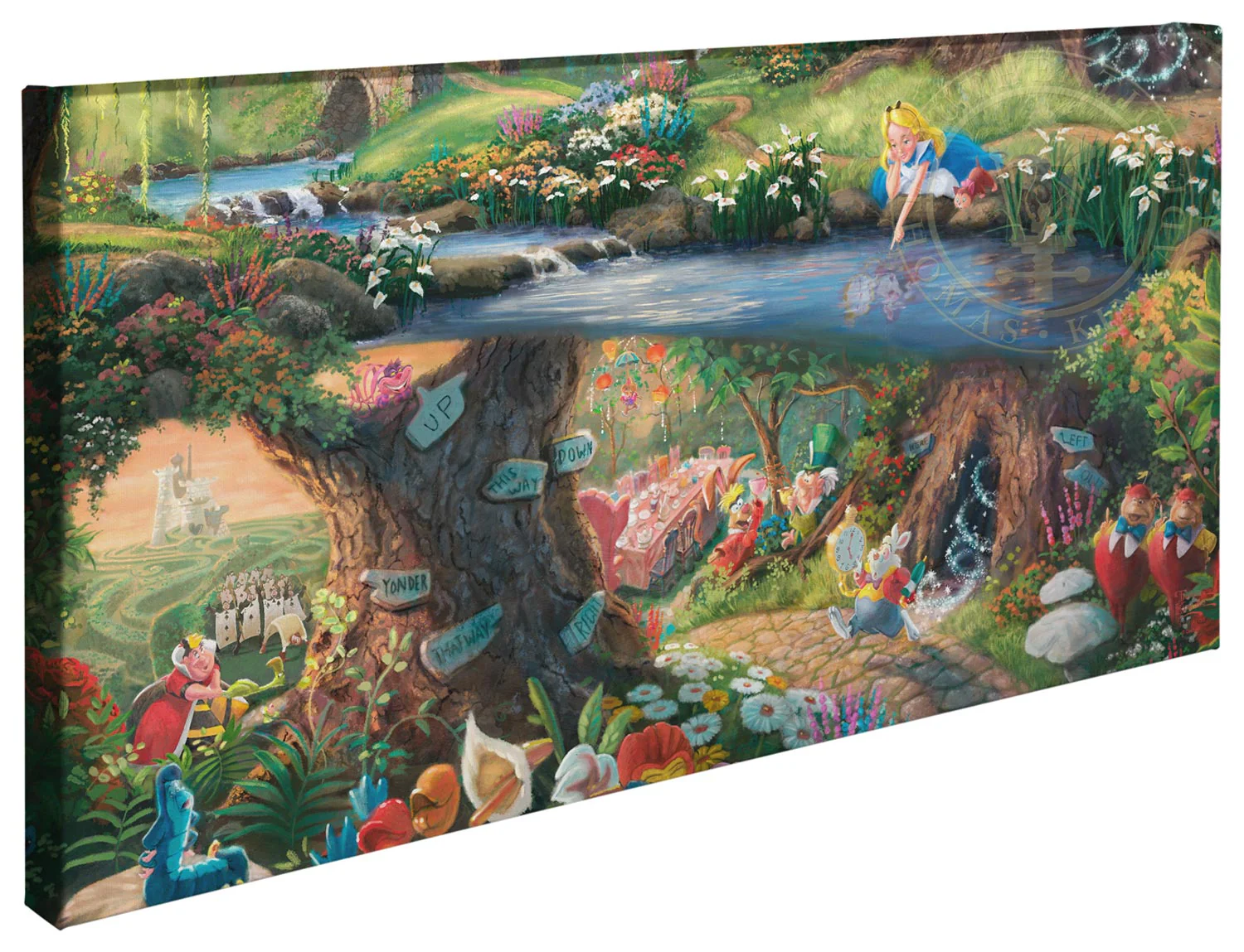 Disney Alice in Wonderland - 16" x 31" Gallery Wrapped Canvas - Image 2