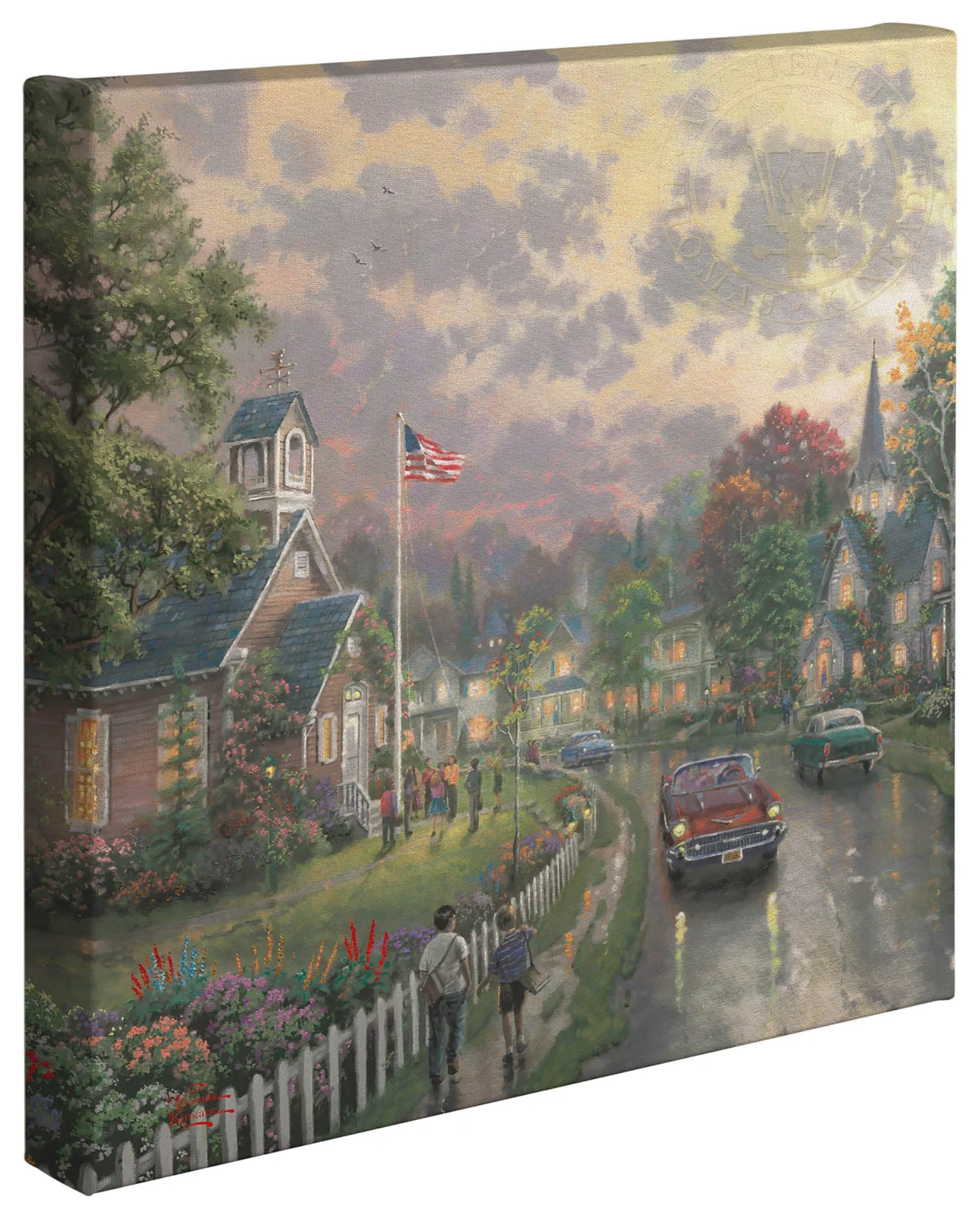 Morning Pledge - 14" x 14" Gallery Wrapped Canvas - Image 2