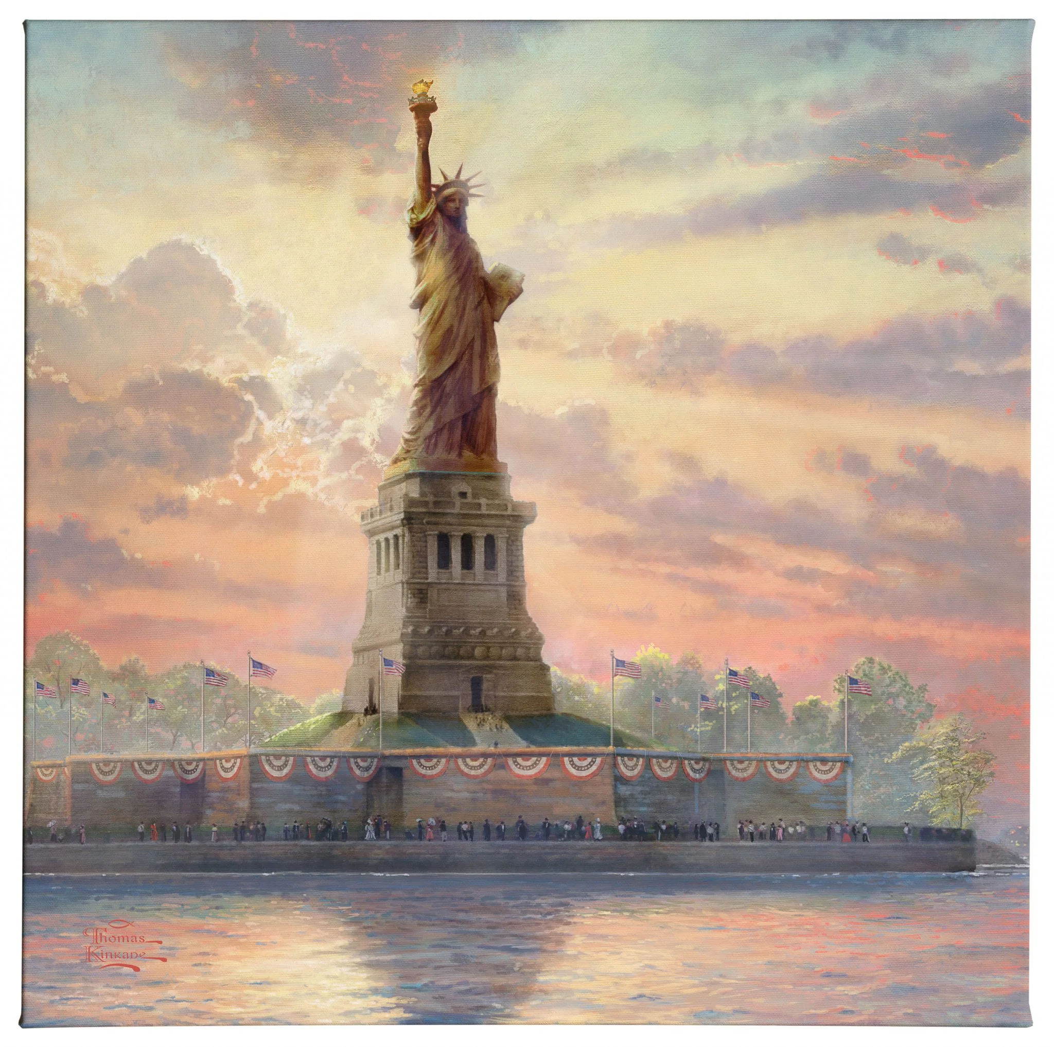 Dedicated to Liberty - 20" x 20" Gallery Wrapped Canvas