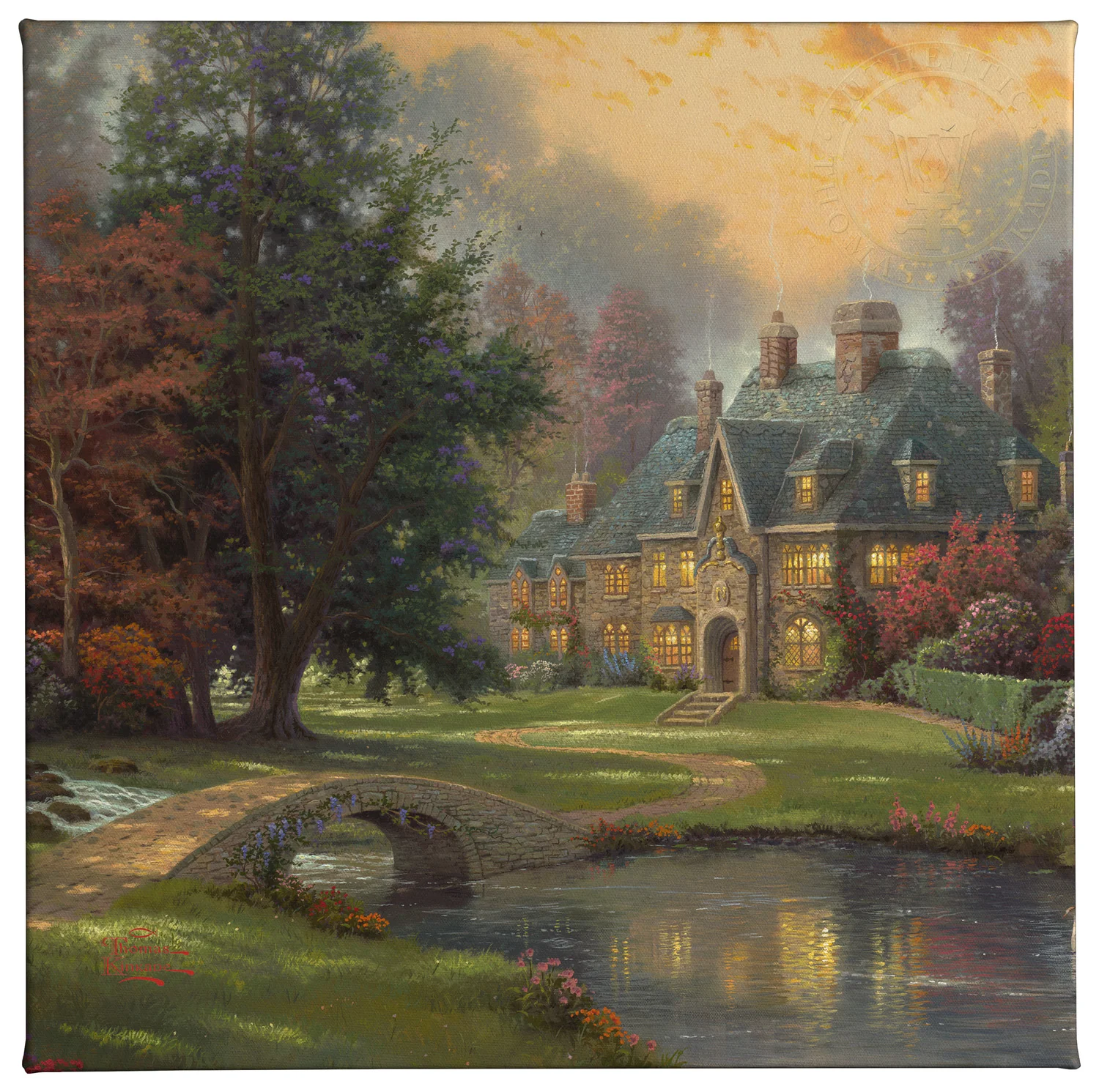 Lakeside Manor - 14" x 14" Gallery Wrapped Canvas