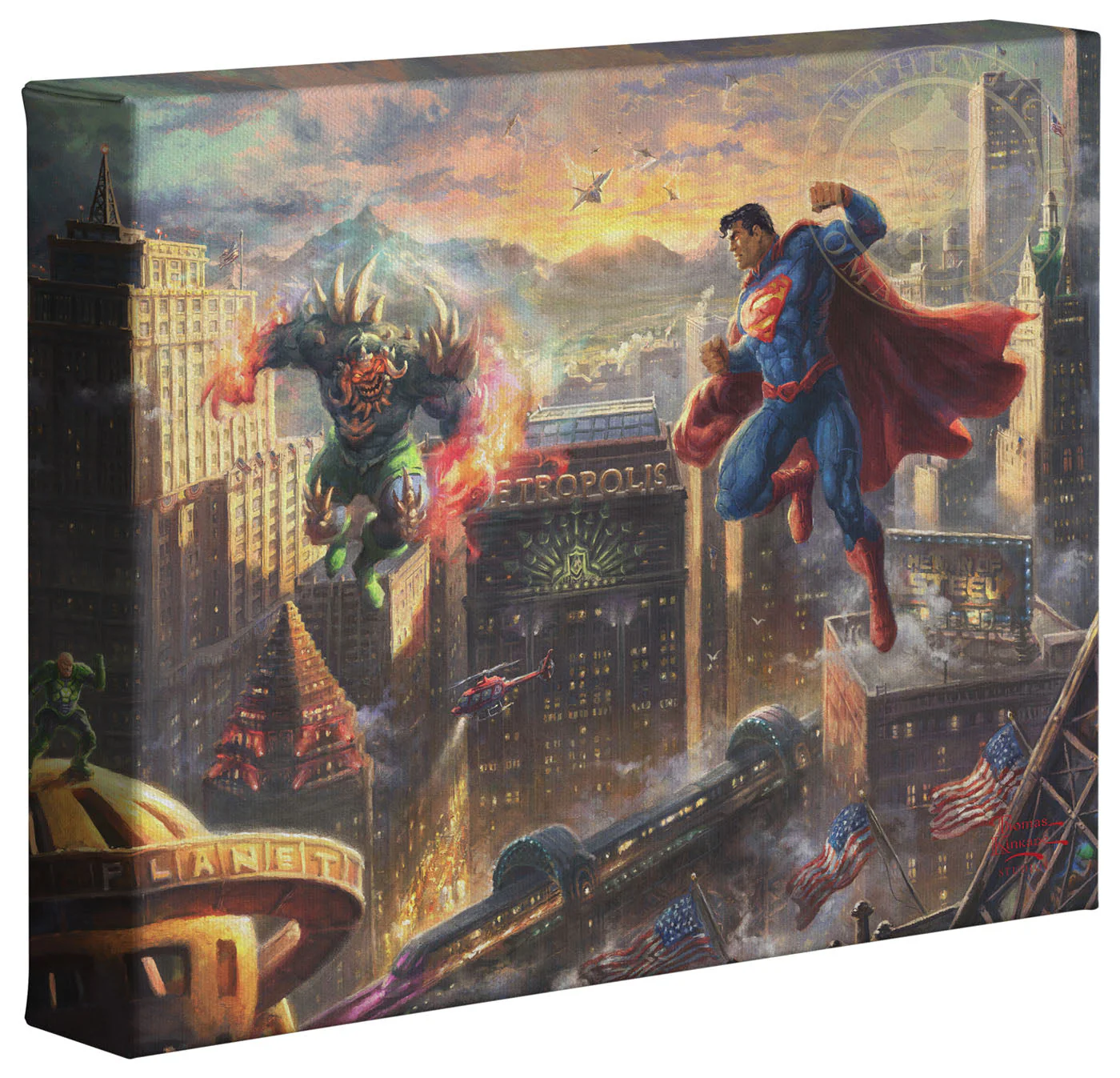 Superman™ - Man of Steel - 8" x 10" Gallery Wrapped Canvas - Image 2