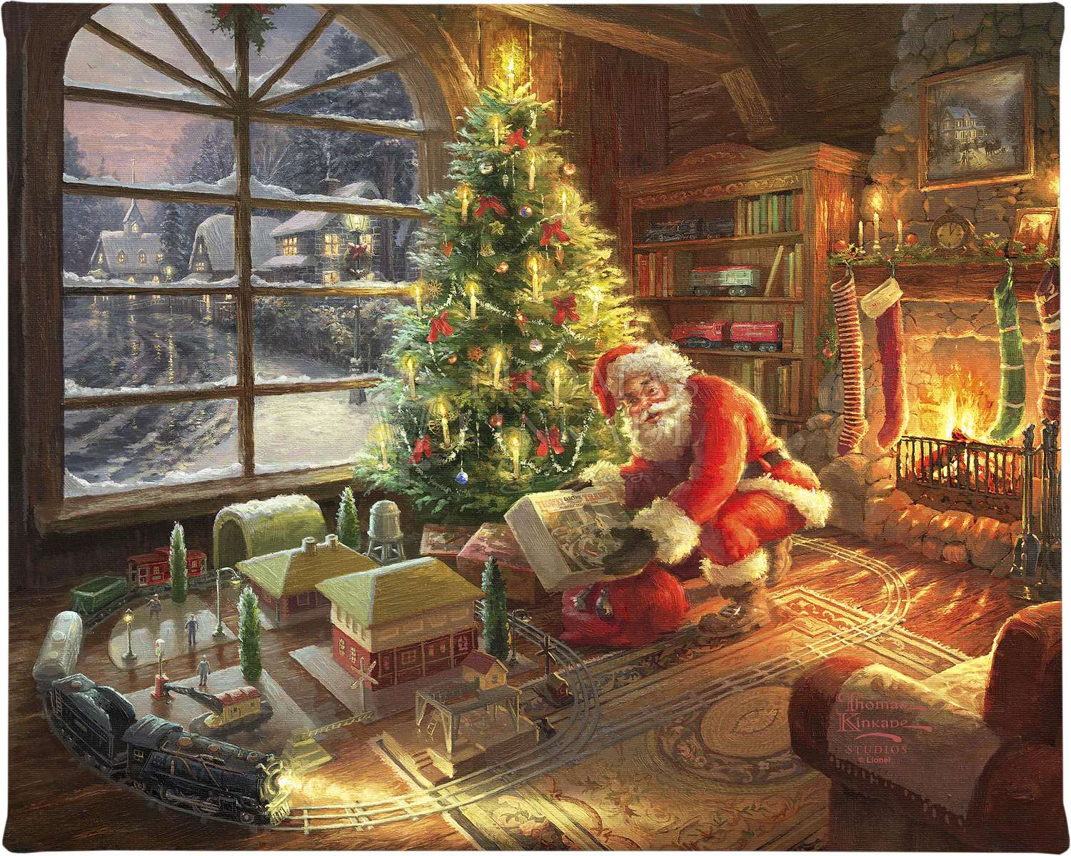 Santa's Special Delivery - 8" x 10" Gallery Wrapped Canvas