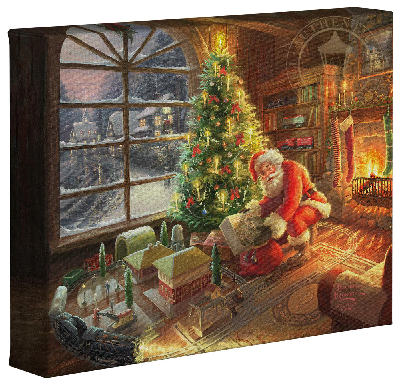 Santa's Special Delivery - 8" x 10" Gallery Wrapped Canvas - Image 2
