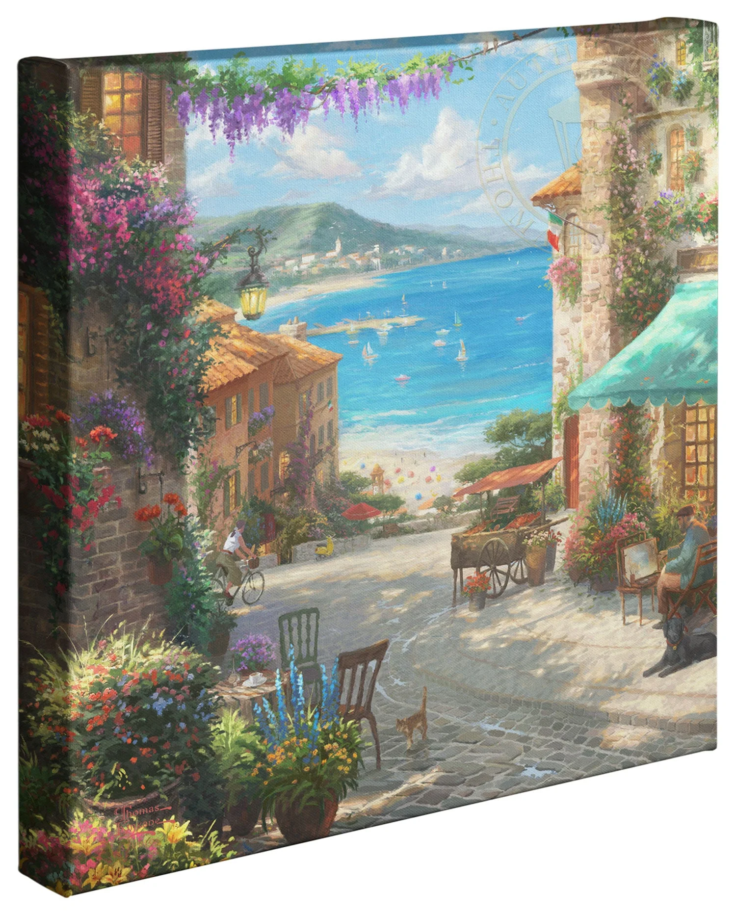 Italian Café - 14"x14" Gallery Wrapped Canvas - Image 2