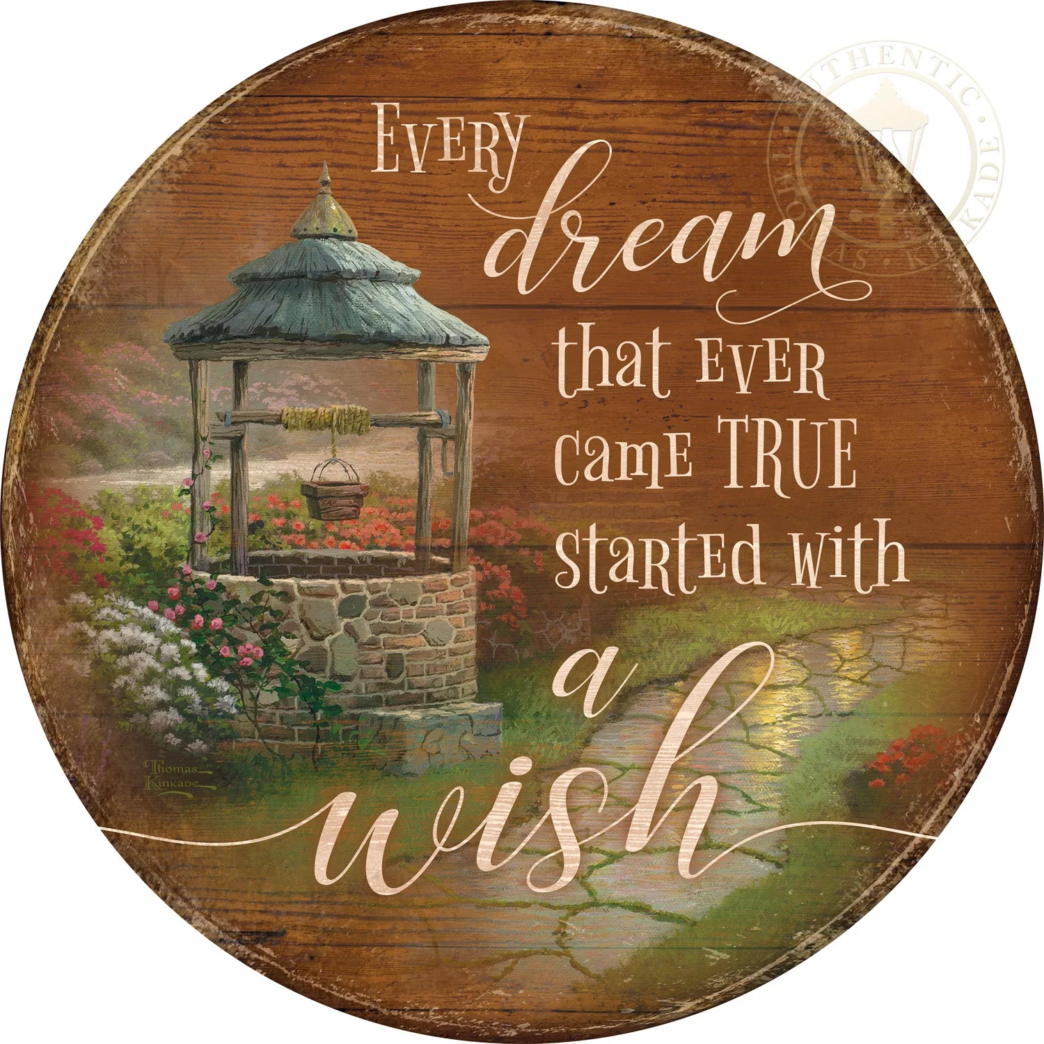 Make A Wish Cottage - 21'' Wood Signs