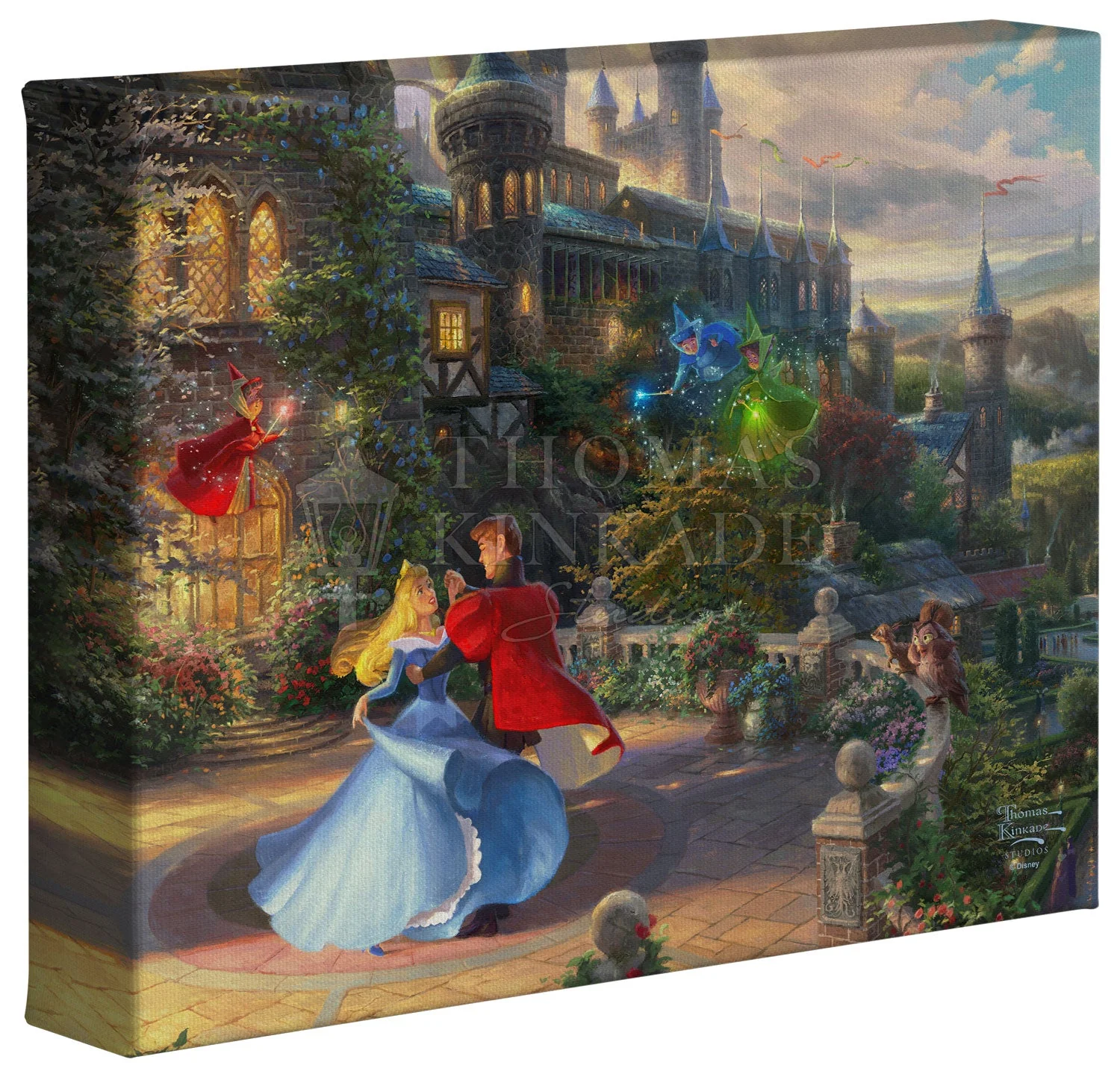 Disney Sleeping Beauty Dancing in the Enchanted Light- 8" x 10" Gallery Wrapped Canvas - Image 2