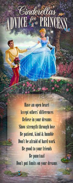 Disney Cinderella Wishes Upon a Dream - 12" x 30" Wood Sign