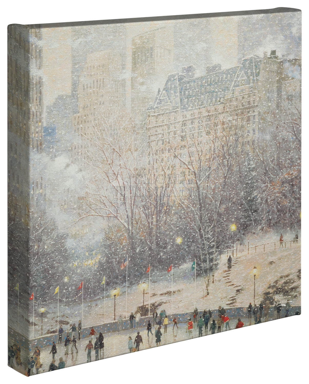 Skating In The Park - 14" x 14" - Gallery Wrapped Canvas - Image 2