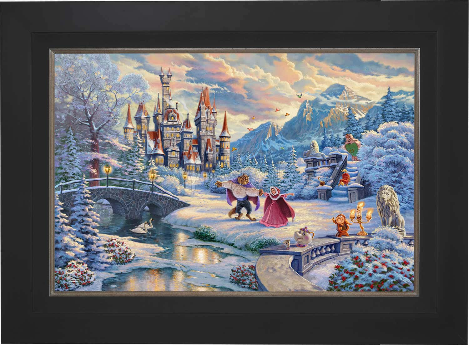 Disney Beauty and the Beast's Winter Enchantment - Limited Edition Canvas - Image 10