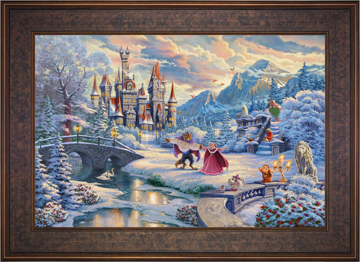 Disney Beauty and the Beast's Winter Enchantment - Limited Edition Canvas - Image 14