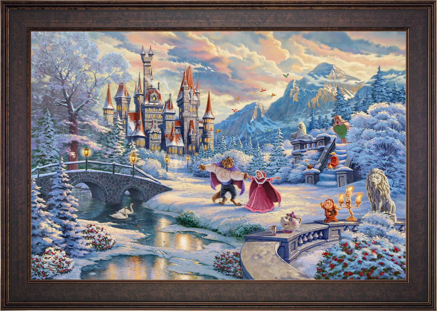 Disney Beauty and the Beast's Winter Enchantment - Limited Edition Canvas - Image 16