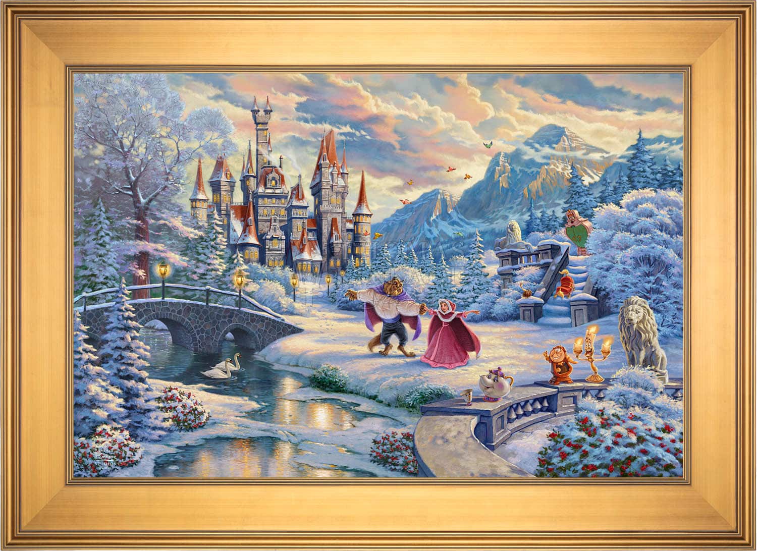 Disney Beauty and the Beast's Winter Enchantment - Limited Edition Canvas - Image 17