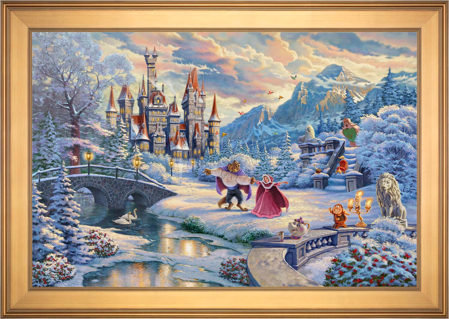 Disney Beauty and the Beast's Winter Enchantment - Limited Edition Canvas - Image 18