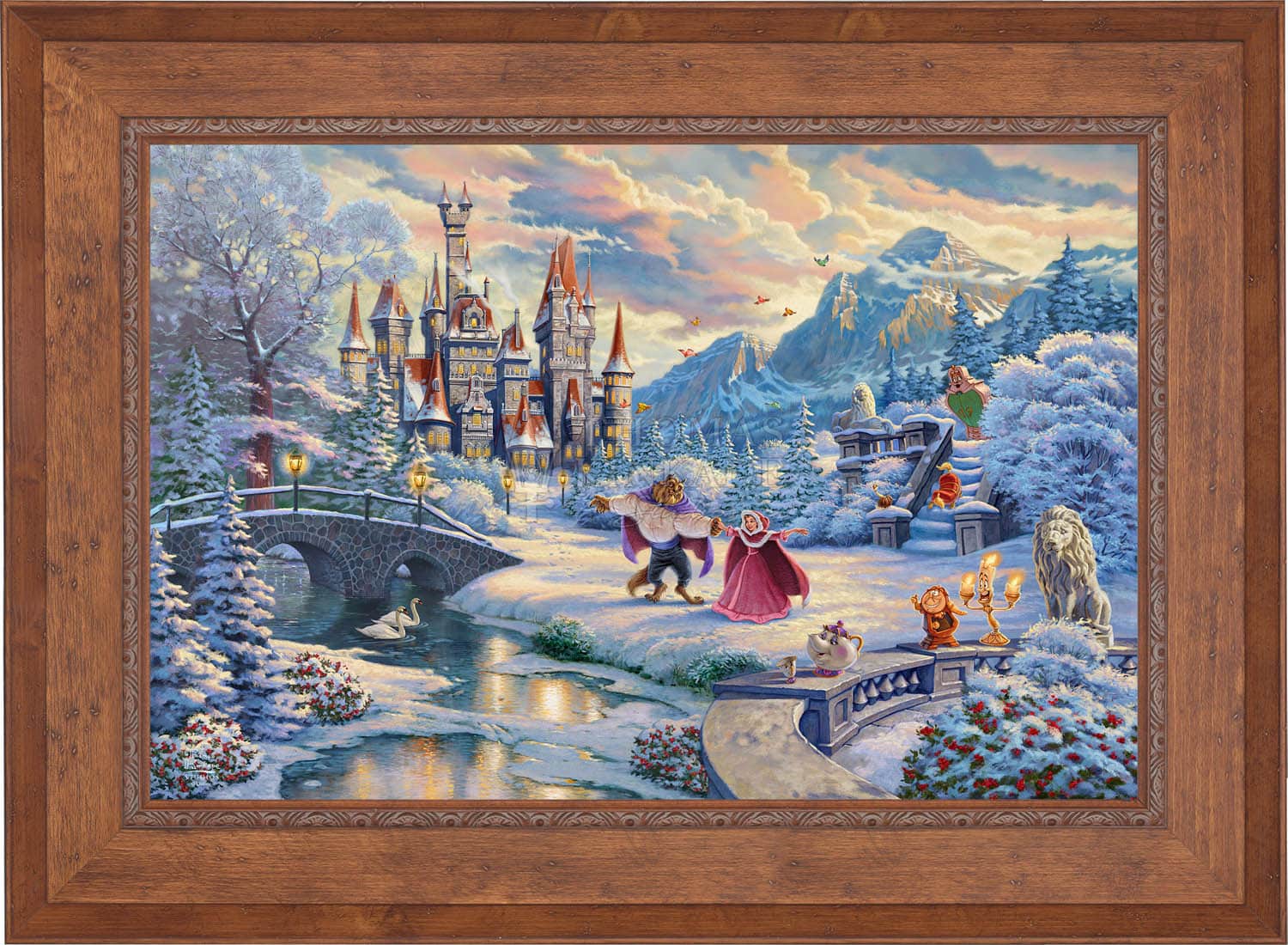 Disney Beauty and the Beast's Winter Enchantment - Limited Edition Canvas - Image 19