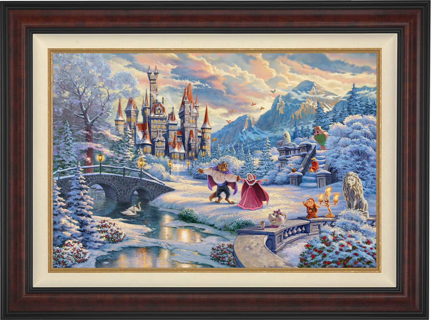 Disney Beauty and the Beast's Winter Enchantment - Limited Edition Canvas - Image 5