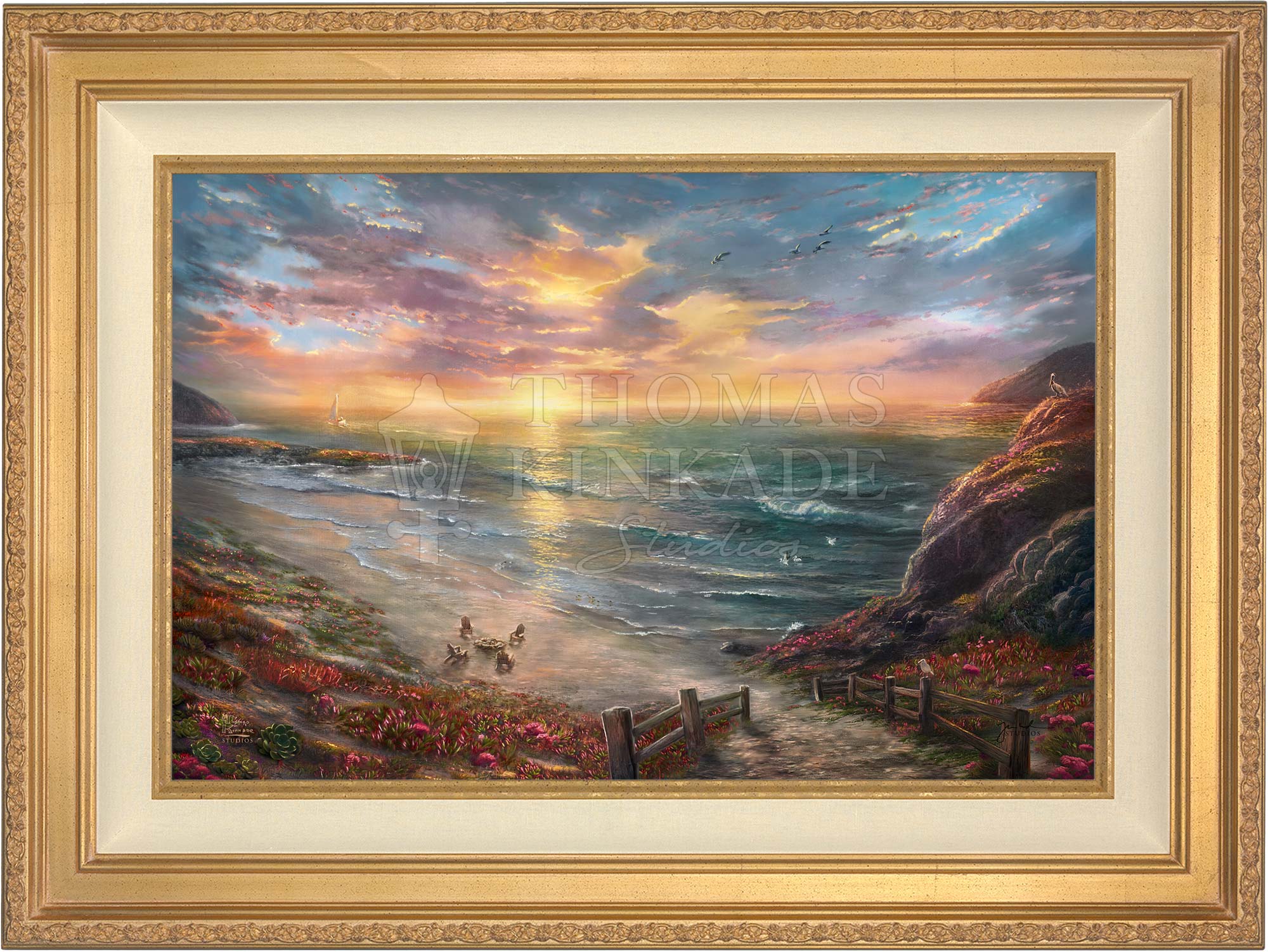 Beachside Gathering - Limited Edition Canvas - Image 3