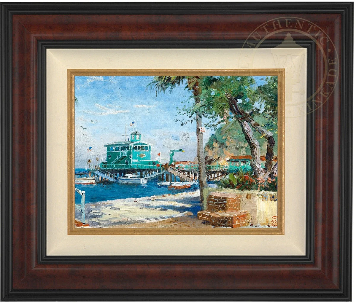 Catalina, Rosies on the Pier - Limited Edition Canvas